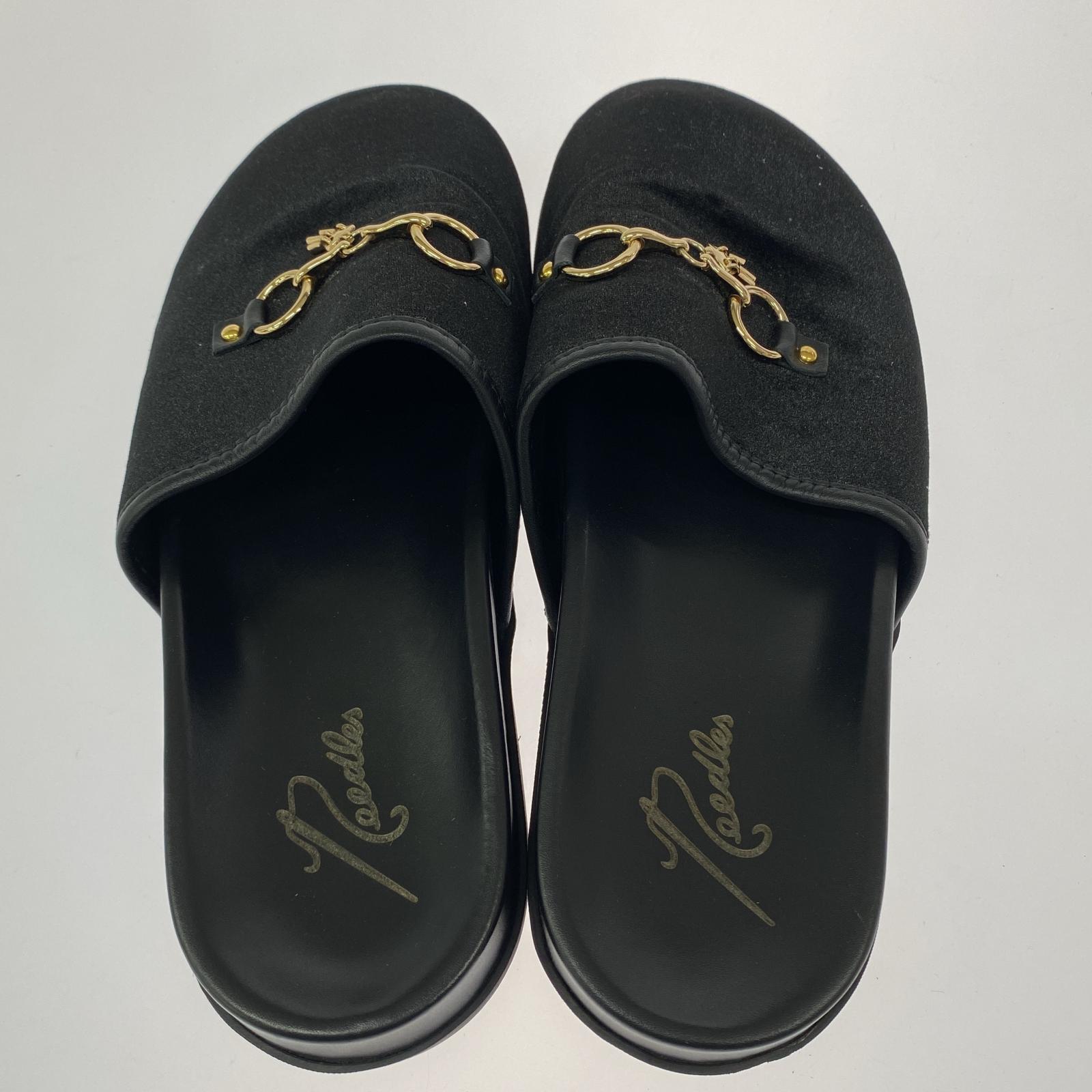 サンダル Bit Tassel Velvet Slip-In/41/ブラック 41 ブラック