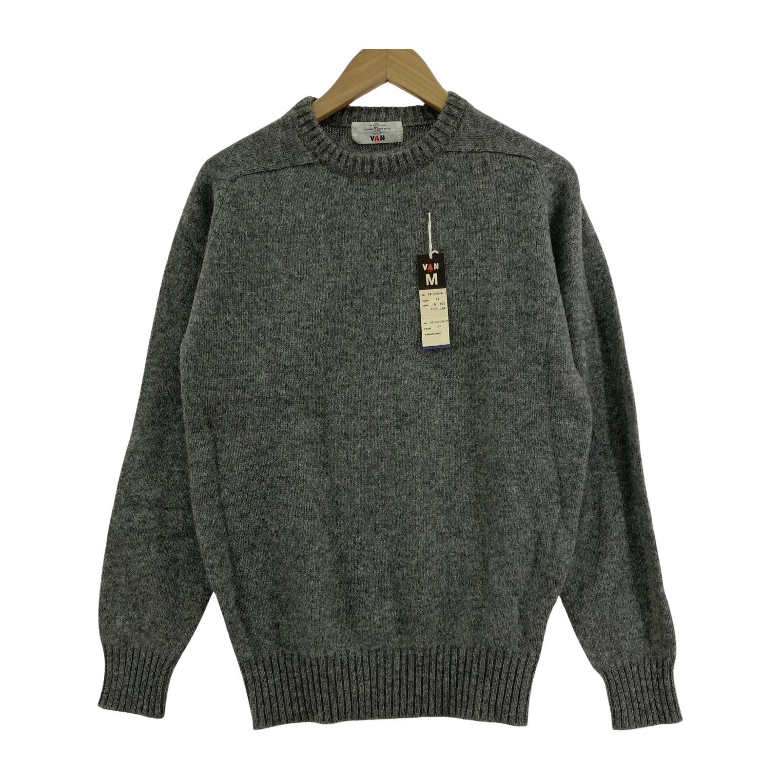 ニット 60s クルーネック ウールニット (M)グレー M グレー
