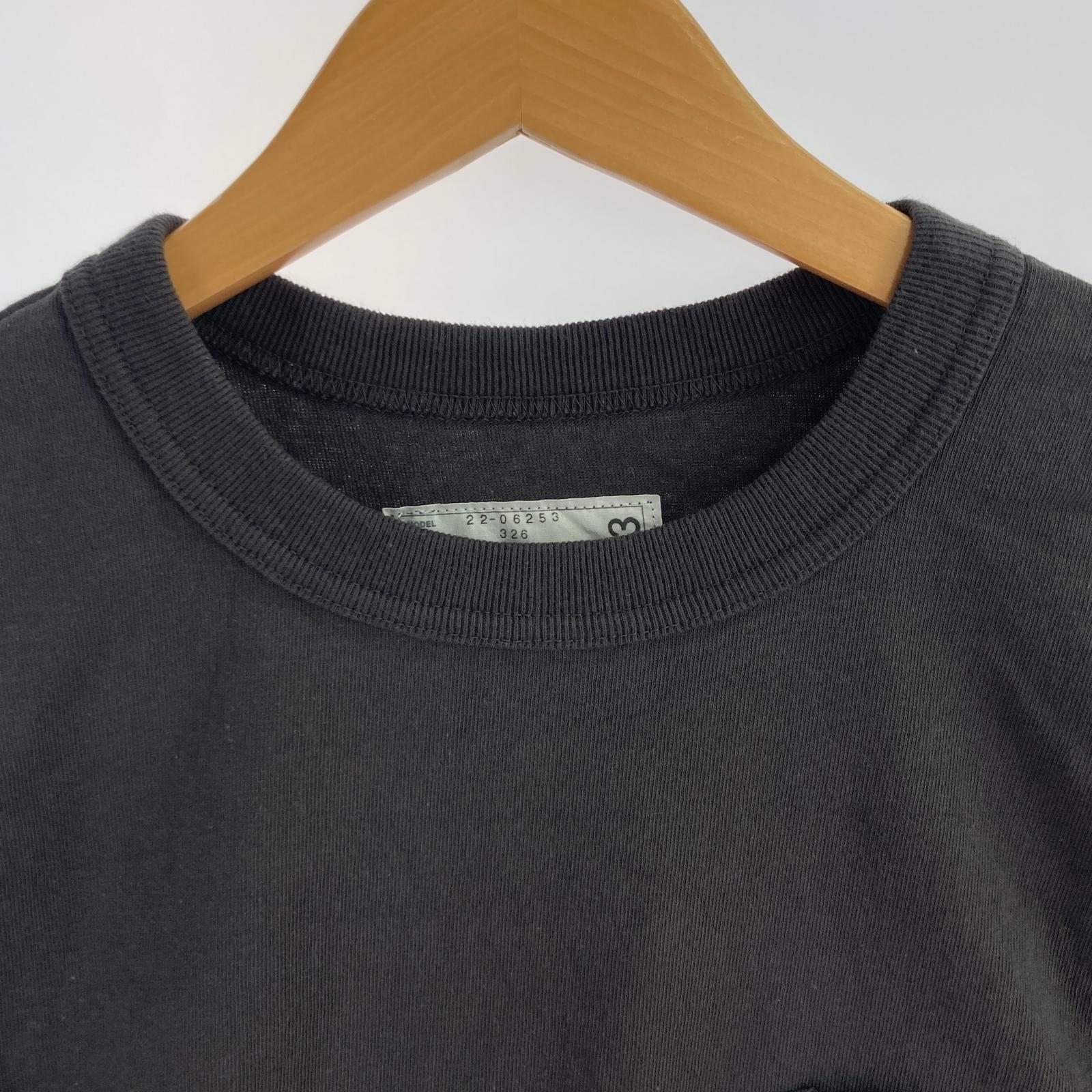半袖Tシャツ サイドスナップボタンポケTee/GRY