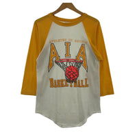長袖Tシャツ 70-80s USA製 ラグランT (M) M ホワイト
