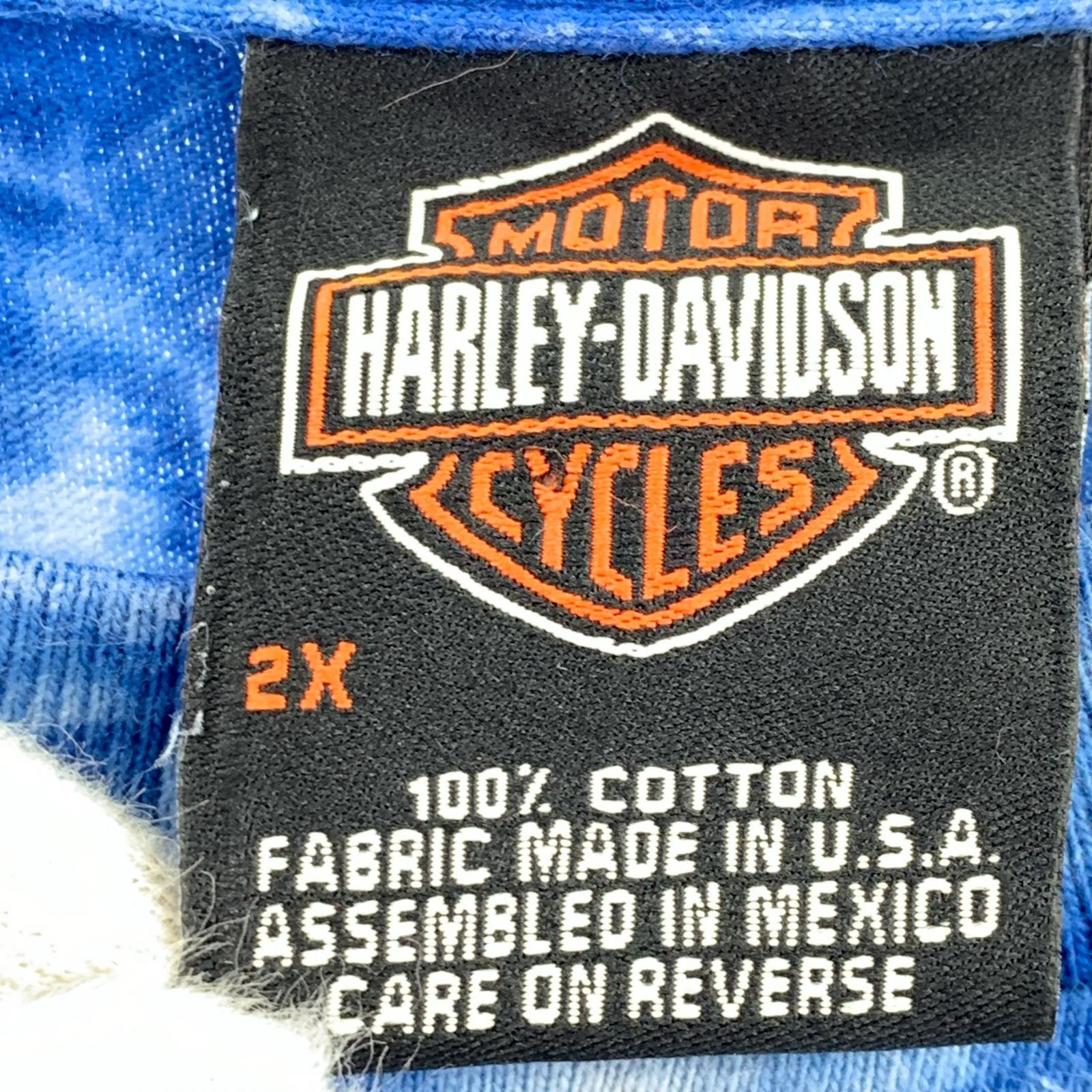 その他トップス Harley-Davidson 00s タイダイ ロゴプリント 青 (2XL)