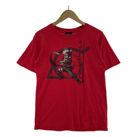 半袖Tシャツ 00s 赤単うずまきナルト (S) レッド