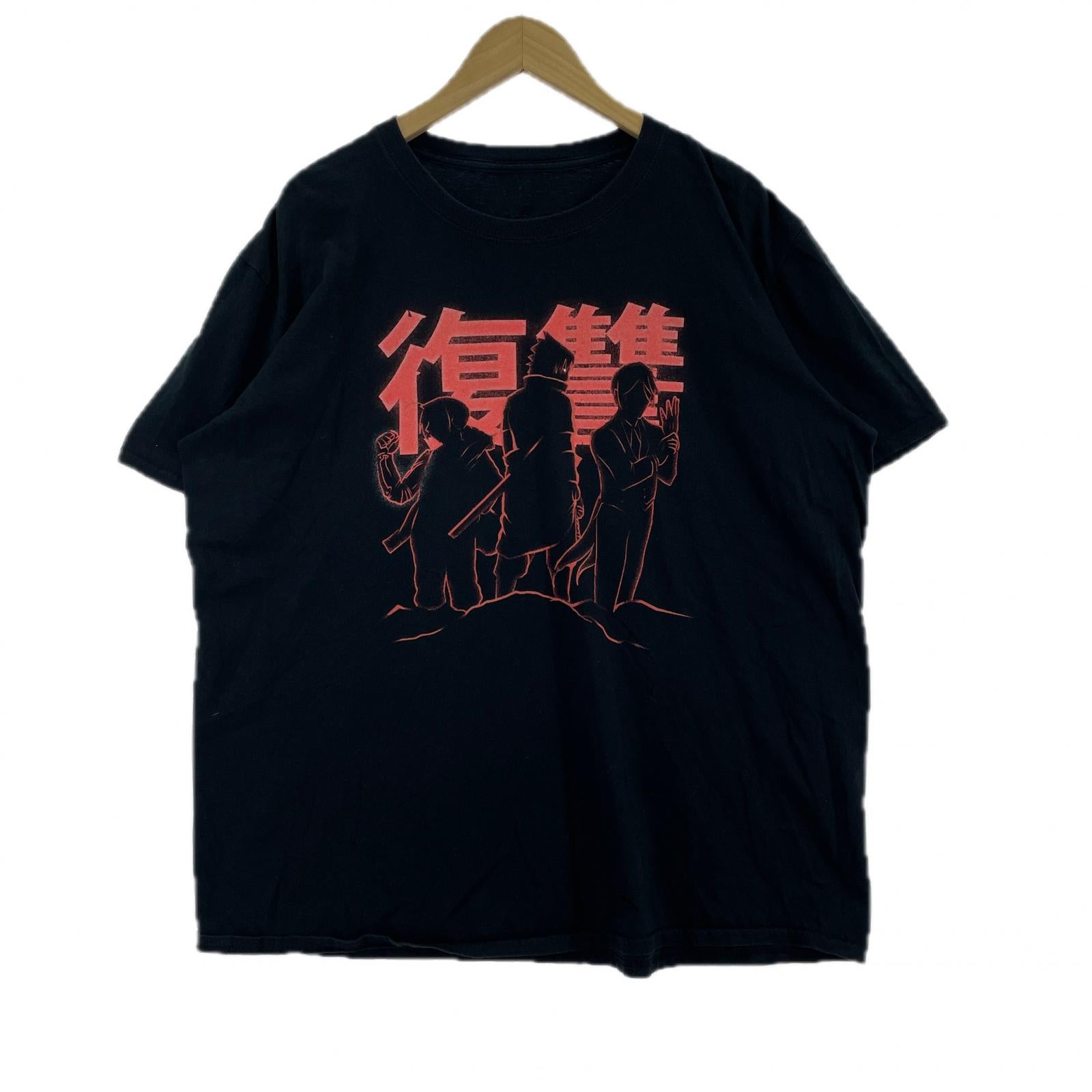 半袖Tシャツ 00s 復習 アニメTee ブラック