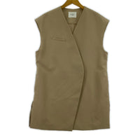 長袖シャツ EMBELLISH BROOCH VEST フリー ベージュ
