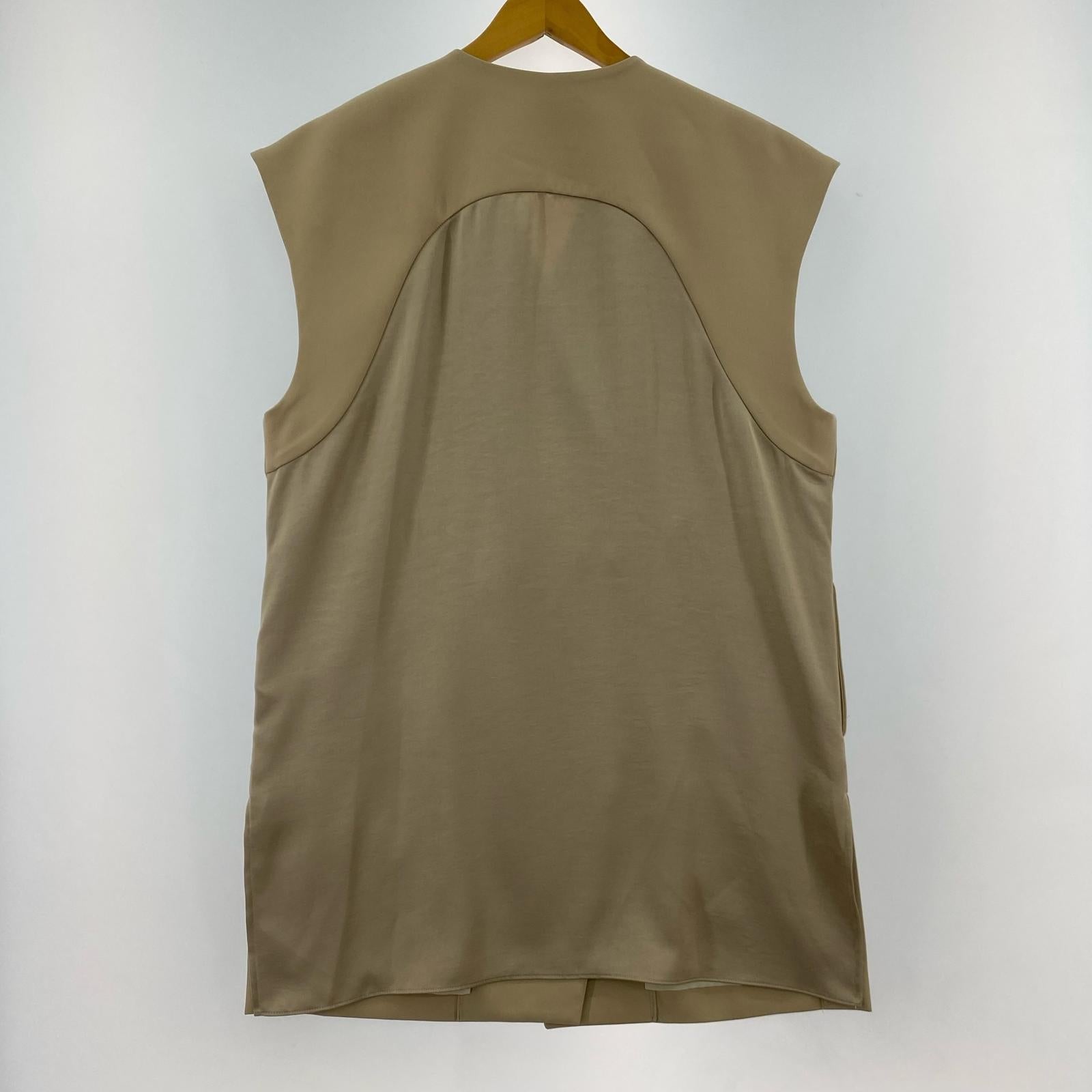 長袖シャツ EMBELLISH BROOCH VEST フリー ベージュ