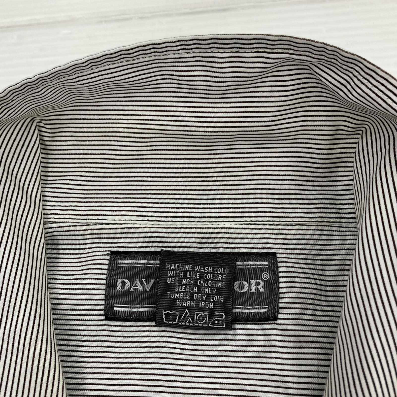 半袖シャツ DAVID TAYLOR ストライプ柄キューバシャツ M
