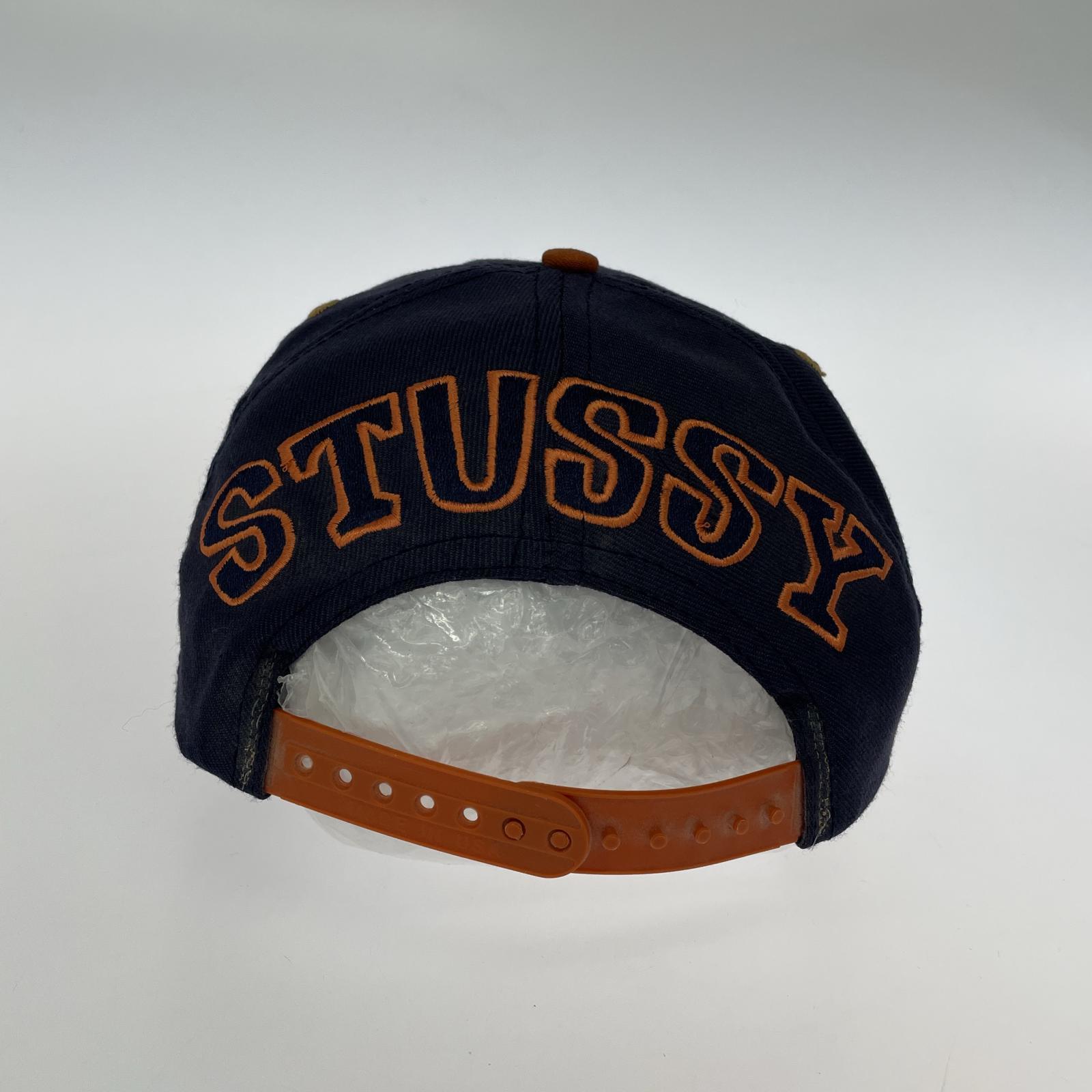 キャップ 80~90s USA製オールドSTUSSY 青茶