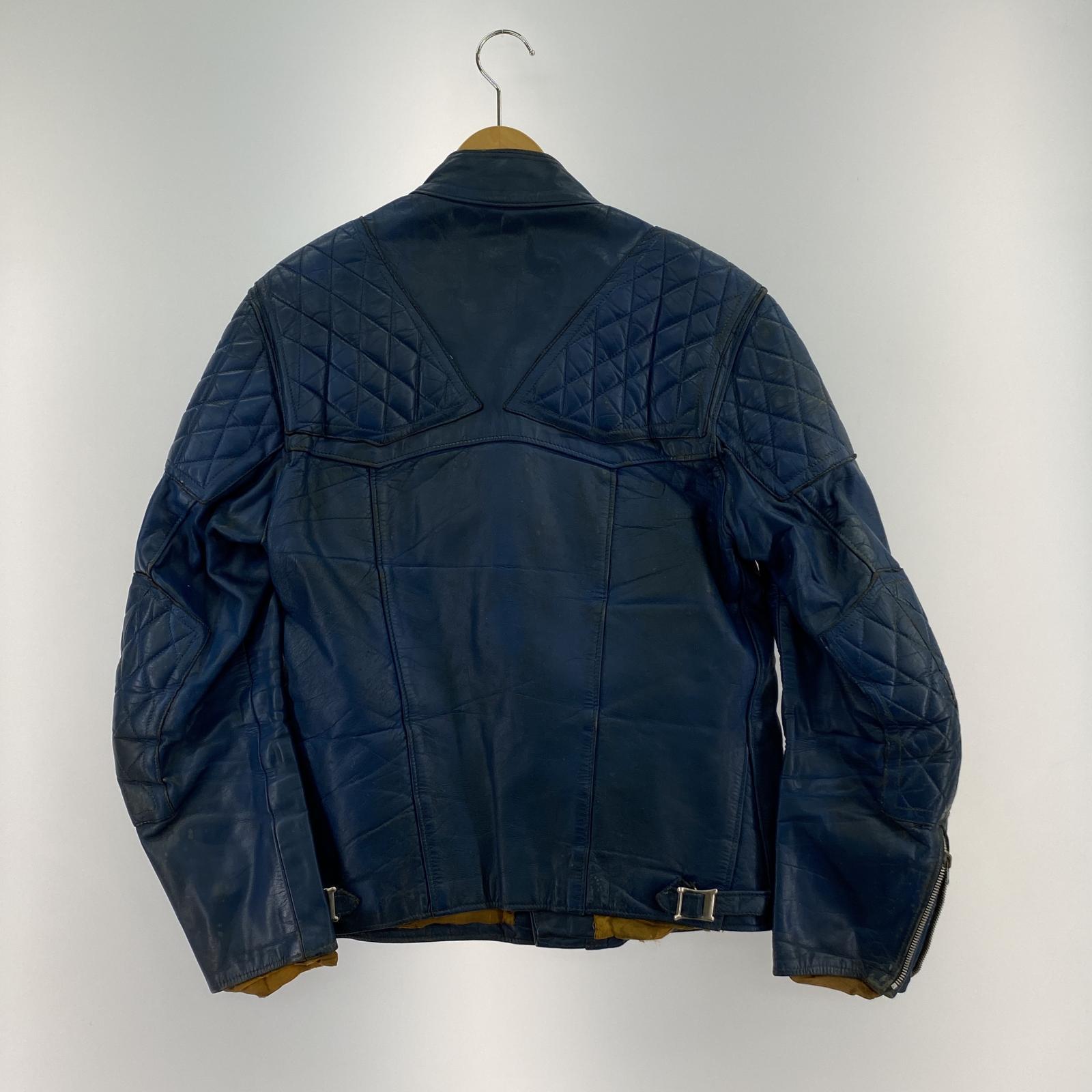 ライダースジャケット 70s HIGHWAYMAN Ricarde de luxe 青 ブルー