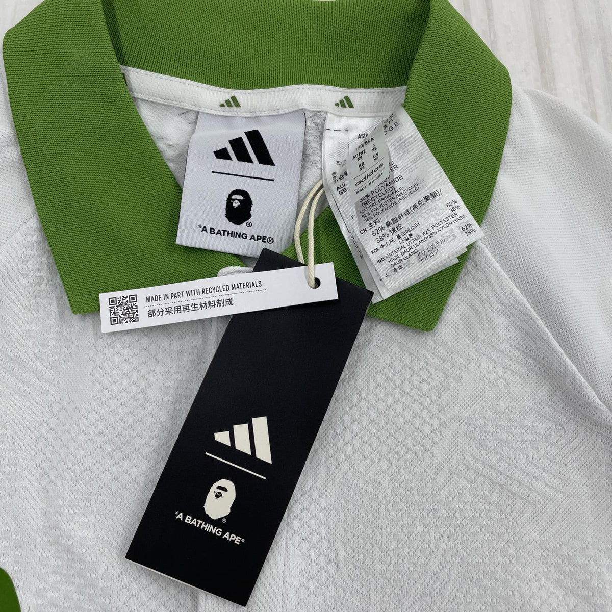 ポロシャツ BAPE x adidas Golf Relaxed Fit Polo XS ホワイト