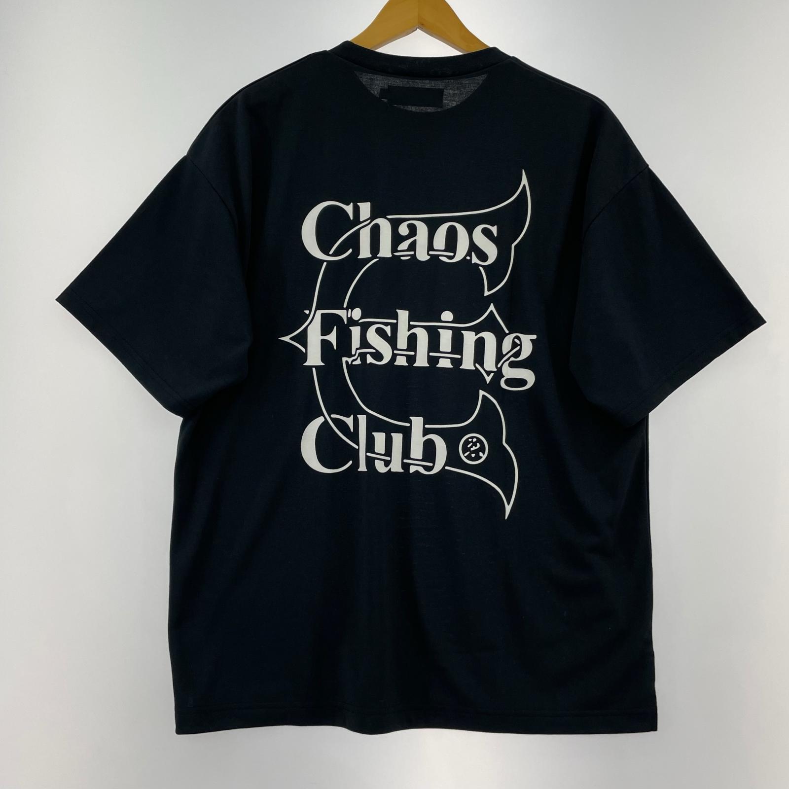 半袖Tシャツ ×chaos fishing club (M) M ブラック