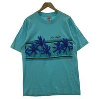 半袖Tシャツ ONEITA 80s~90s USA製 水色 (L) L ブルー