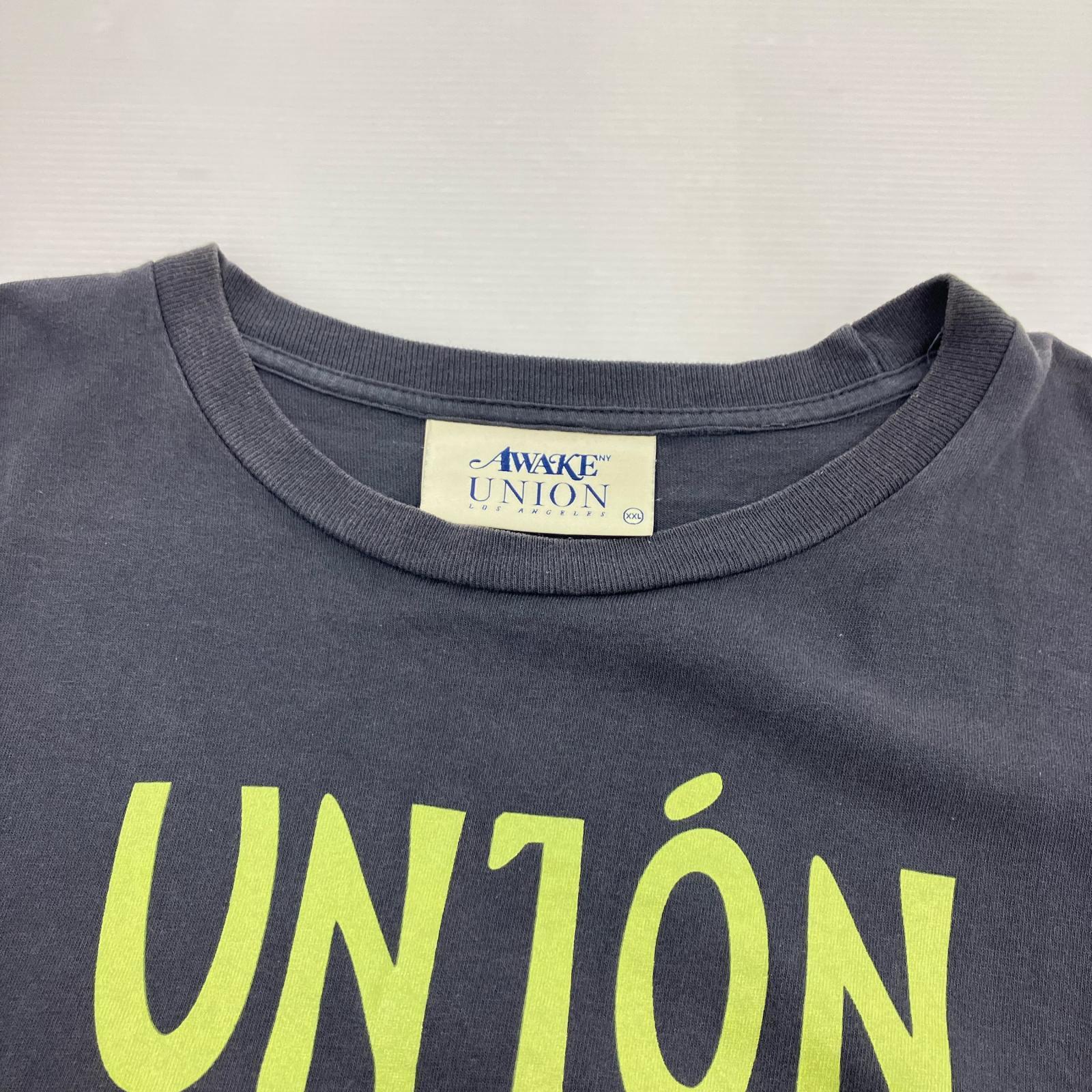 半袖Tシャツ AWAKE×UNION ブラック