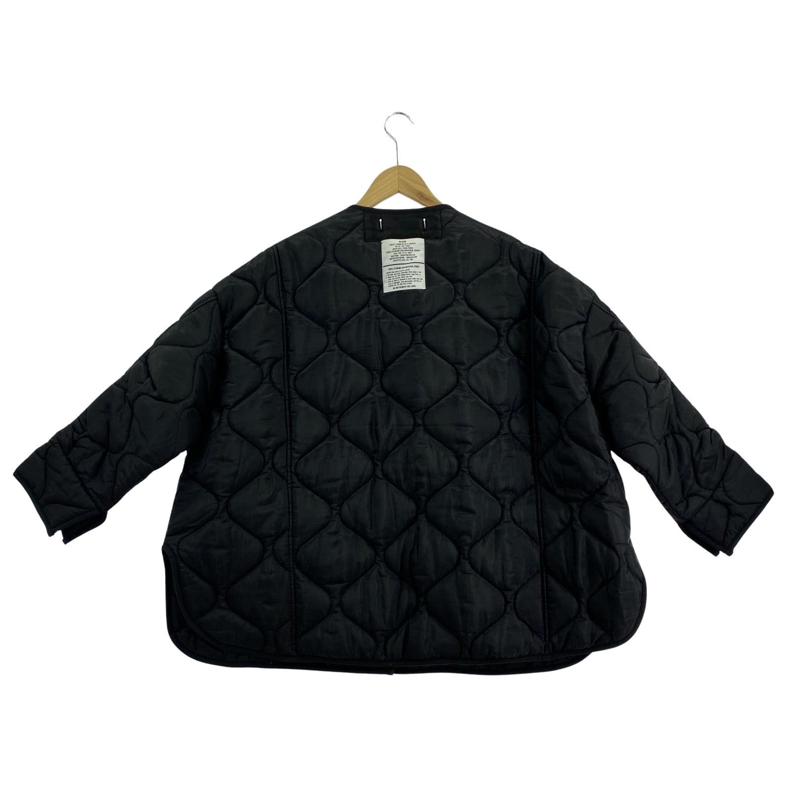 ジャケット Frankie SHOP キルティングジャケット ブラック ブラック
