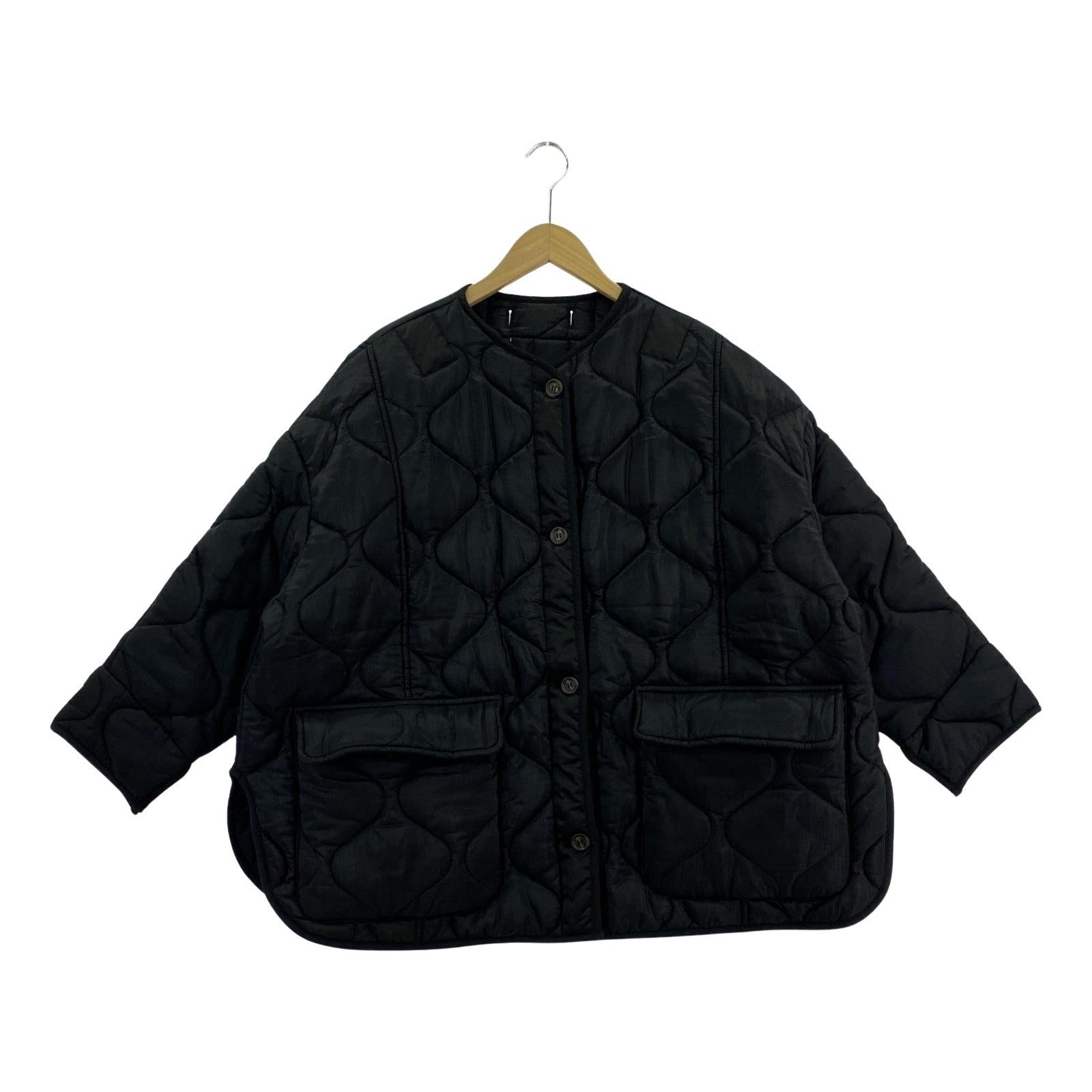 ジャケット Frankie SHOP キルティングジャケット ブラック ブラック