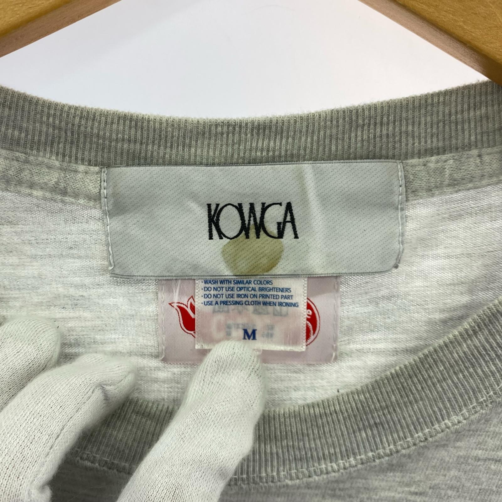 半袖Tシャツ KOWGA × CarService プリント 灰(M) M