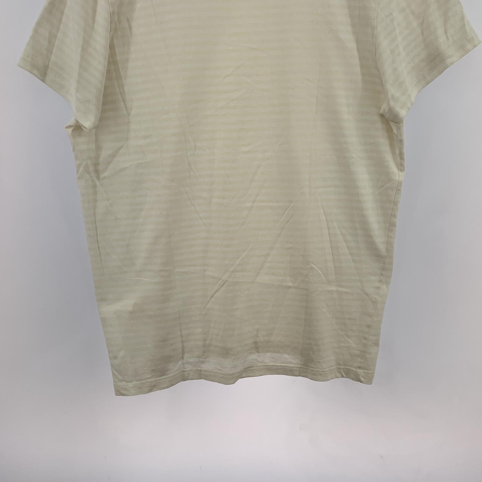 半袖Tシャツ ボーダー/XL/ベージュ LL ホワイト