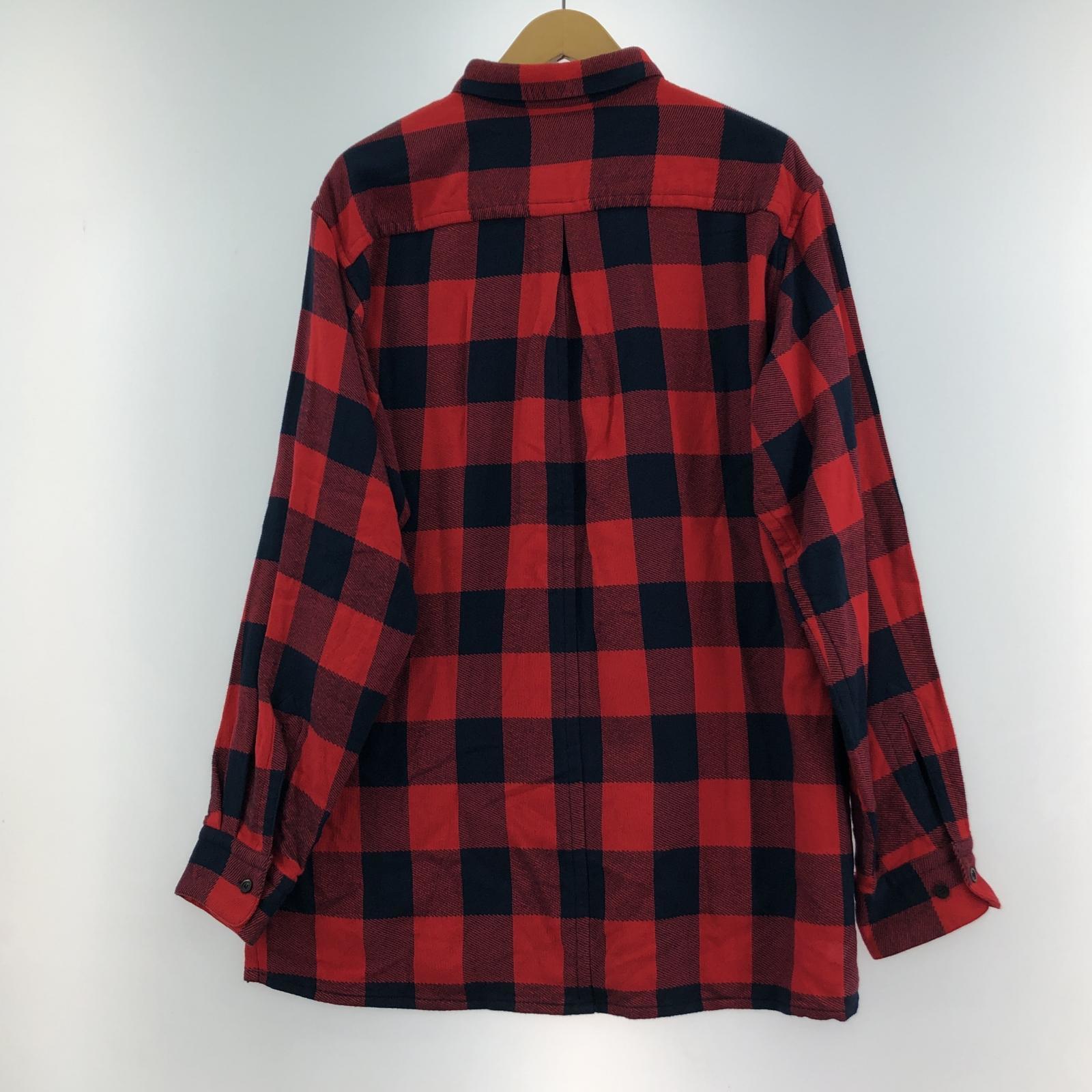 長袖シャツ ensou STANDARD SHIRTS L/Sチェックシャツ L L レッド