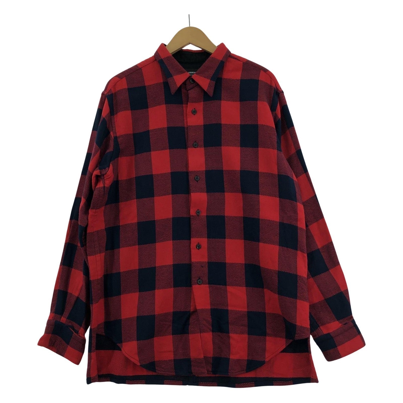 長袖シャツ ensou STANDARD SHIRTS L/Sチェックシャツ L L レッド