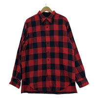 長袖シャツ ensou STANDARD SHIRTS L/Sチェックシャツ L L レッド