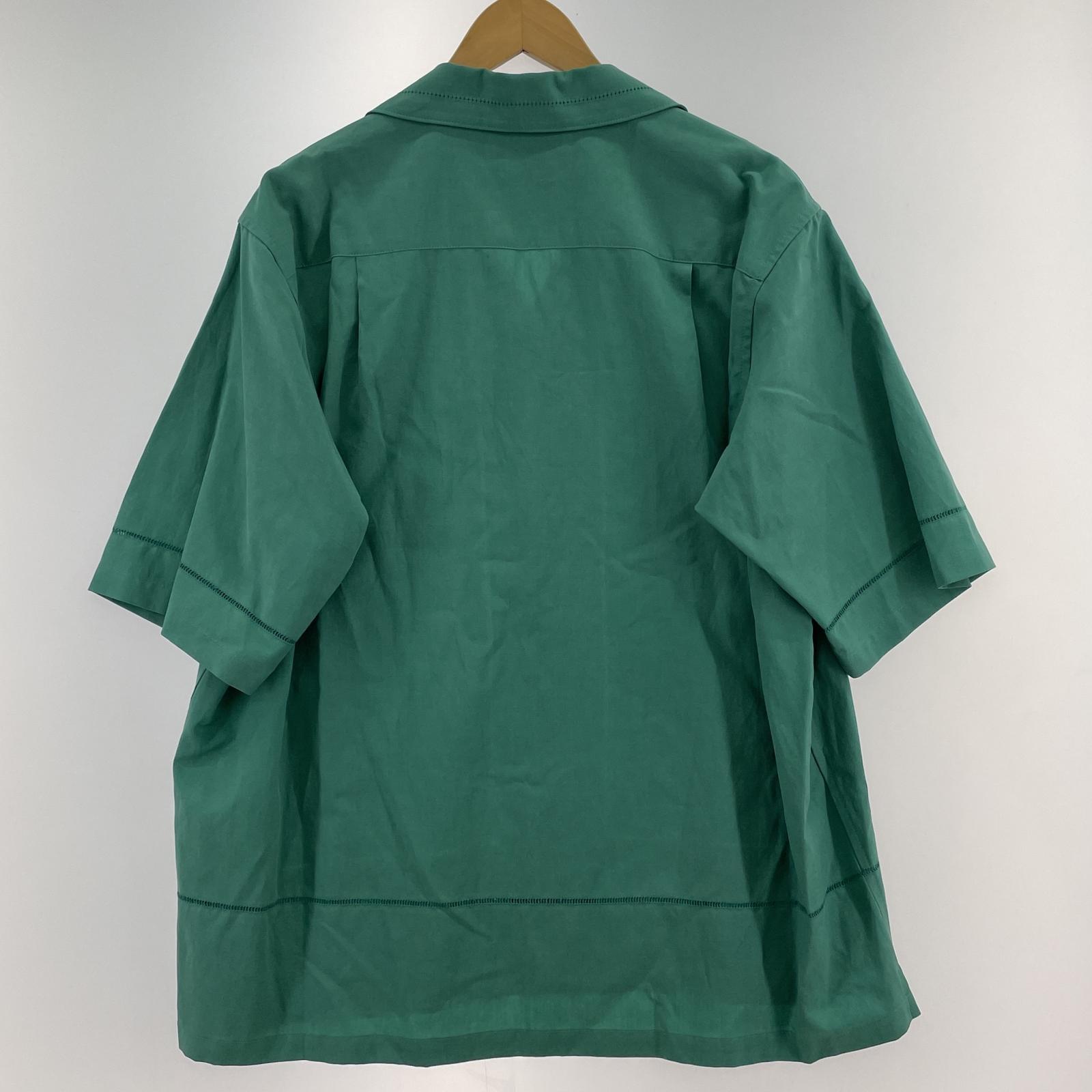半袖シャツ 24SS HEMBROIDERY OPEN COLLAR SHIRT 2 2 グリーン