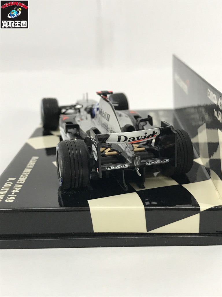 PMA 1/43 MP4-19B D.COULTHARD スケールカー