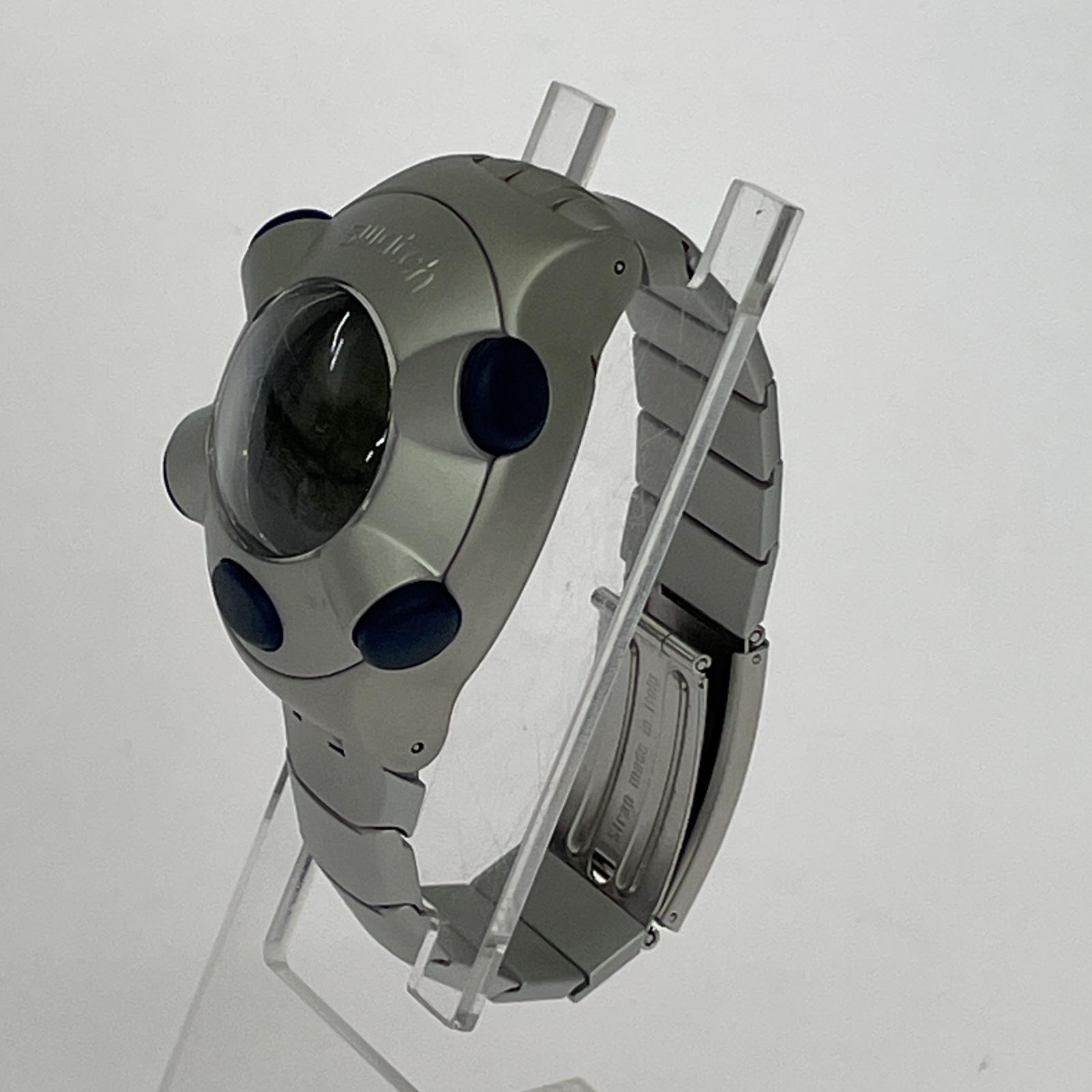 腕時計 Swatch .beat デジタル 腕時計 シルバー