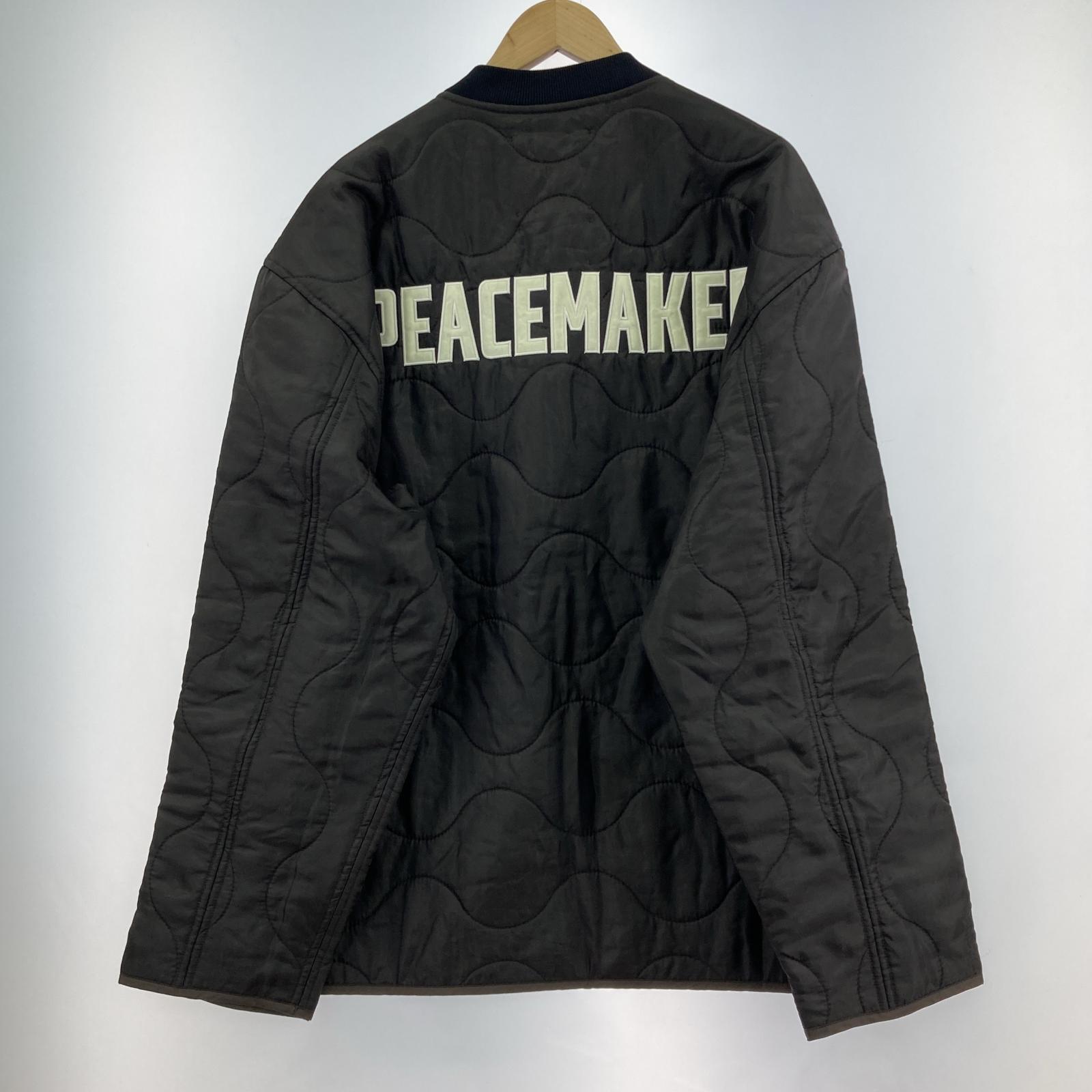 スウェット PEACEMARK WORK QUILTED SWEATSHIRTS S ブラウン