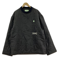 スウェット PEACEMARK WORK QUILTED SWEATSHIRTS S ブラウン