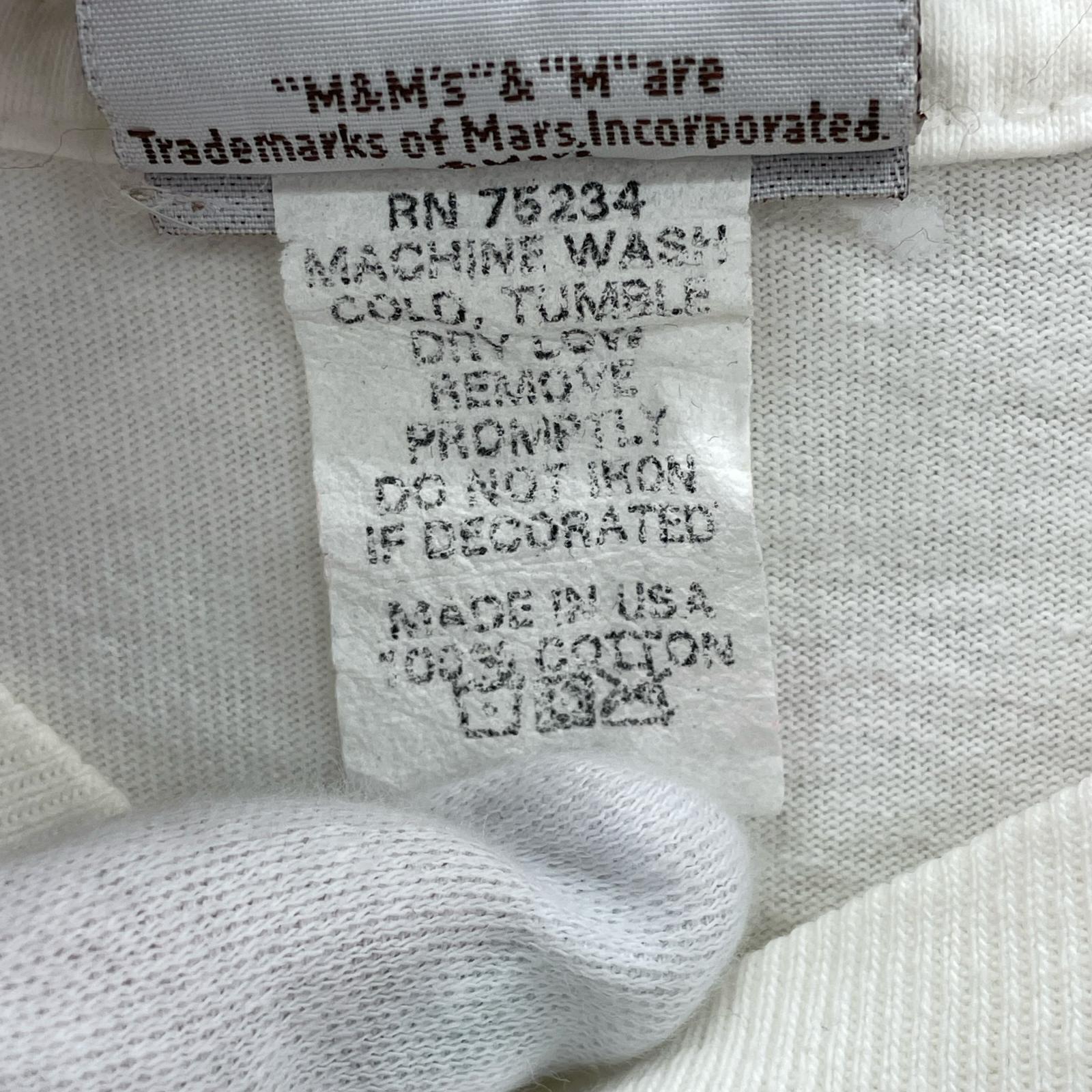 半袖Tシャツ USA製 M&M's S ホワイト