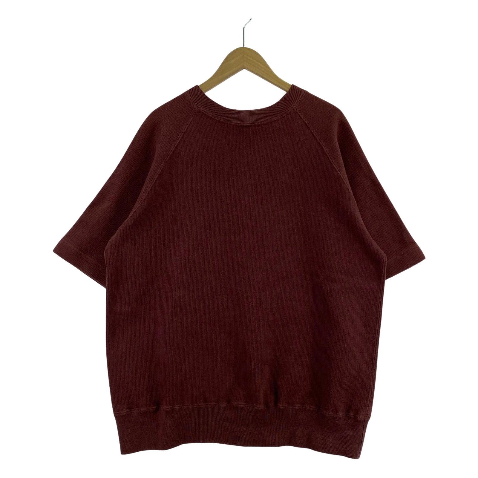 半袖Tシャツ Slopeslow overdyed half sleeve T L ワインレッド
