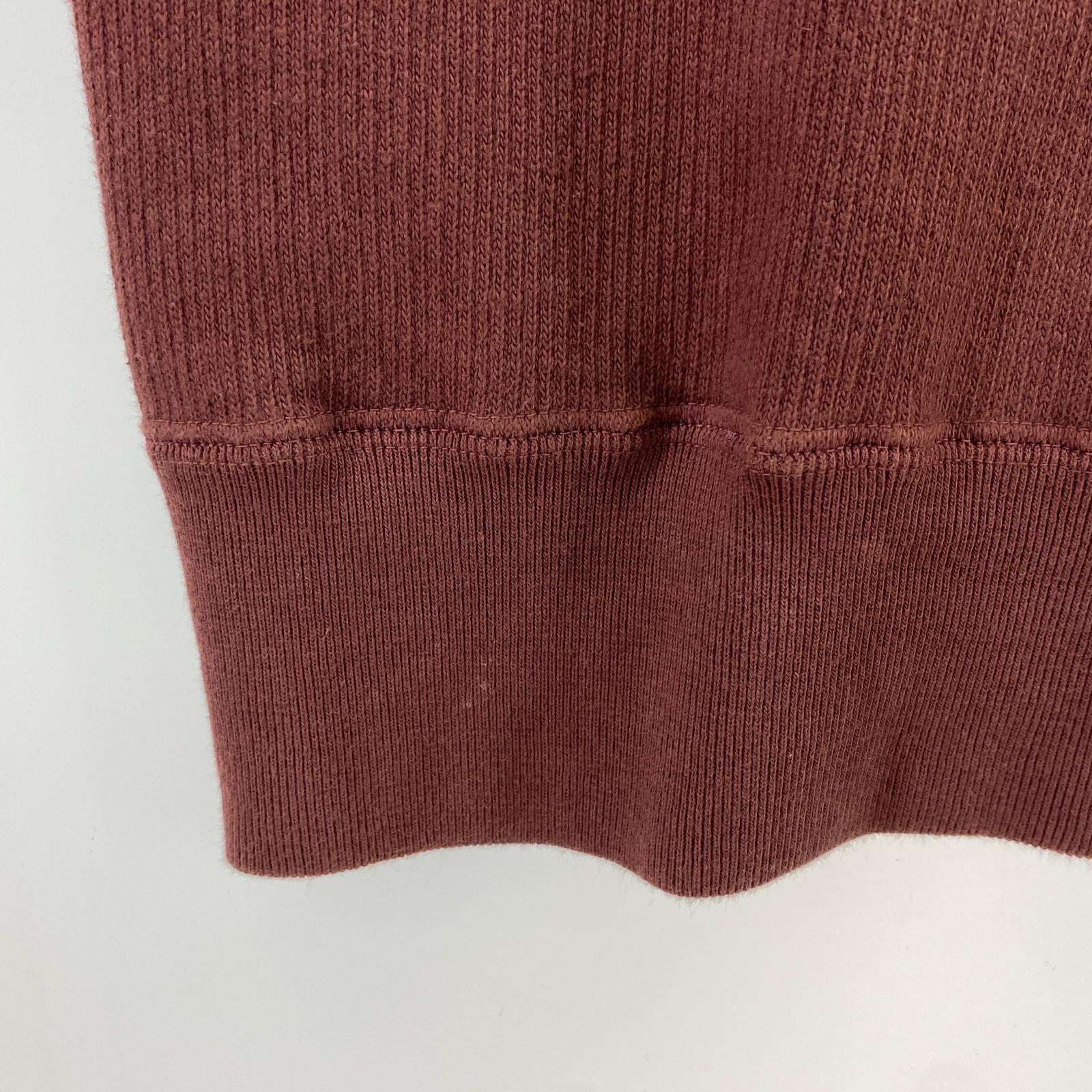 半袖Tシャツ Slopeslow overdyed half sleeve T L ワインレッド