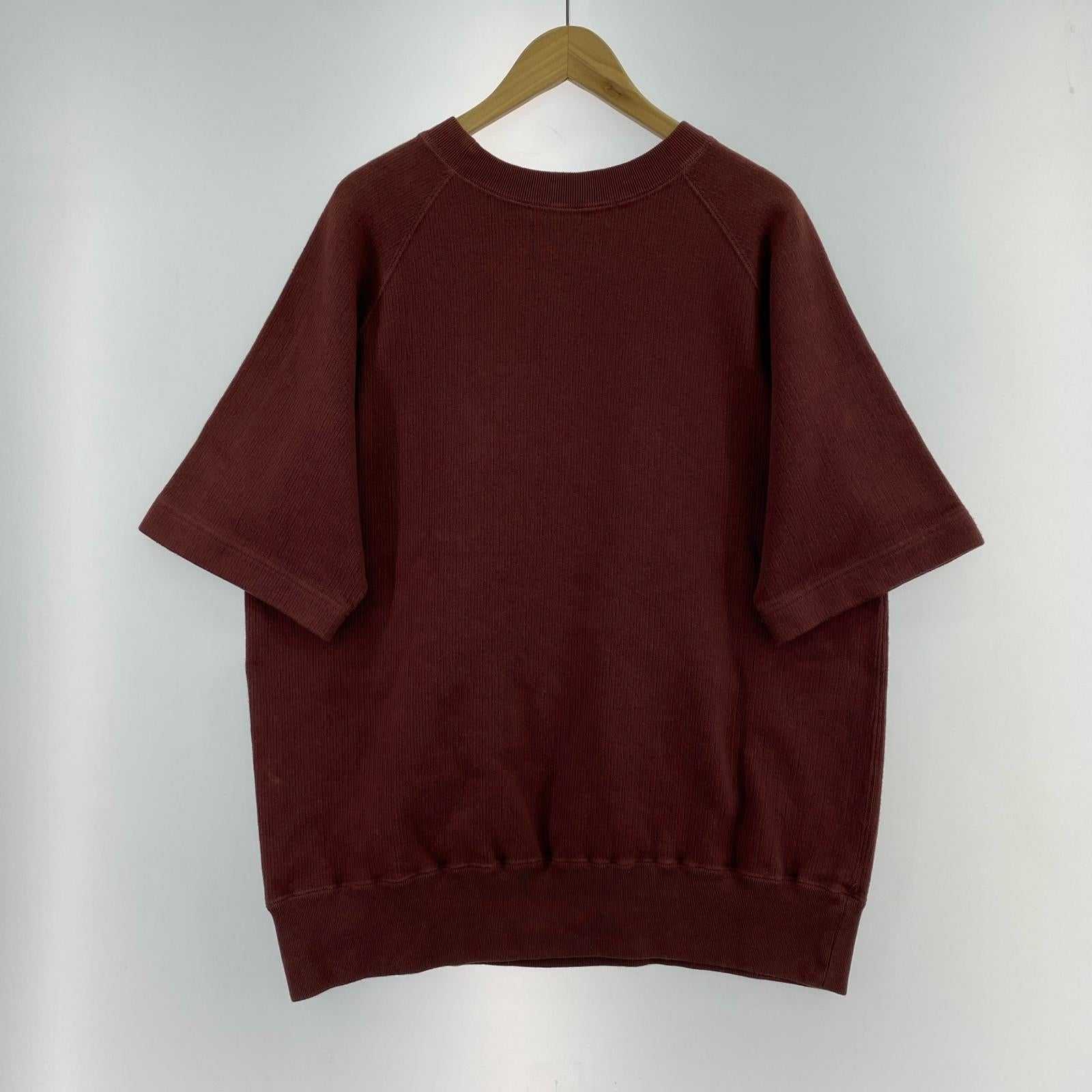 半袖Tシャツ Slopeslow overdyed half sleeve T L ワインレッド