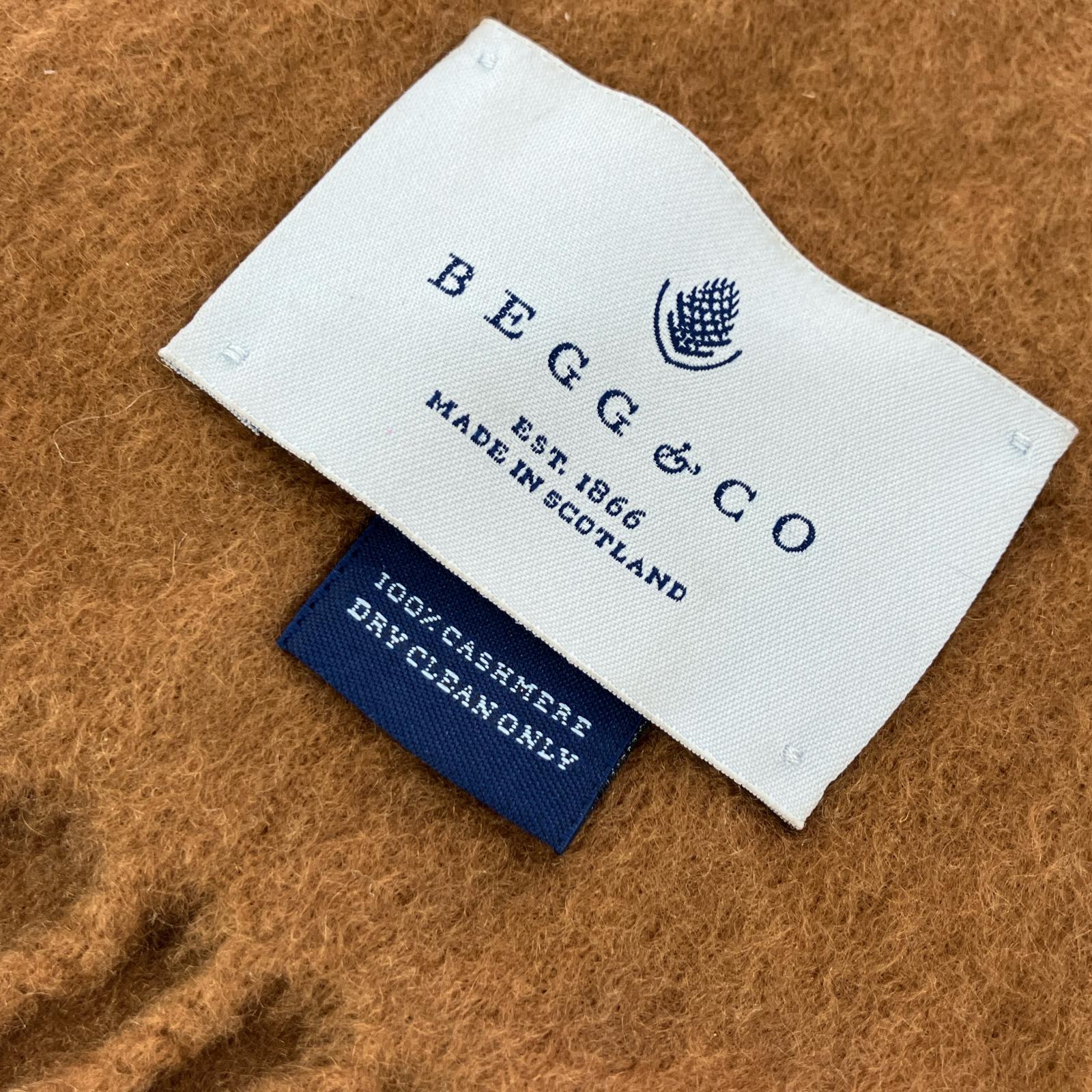その他アクセサリー BEGG&CO カシミヤ ストール ブラウン ブラウン