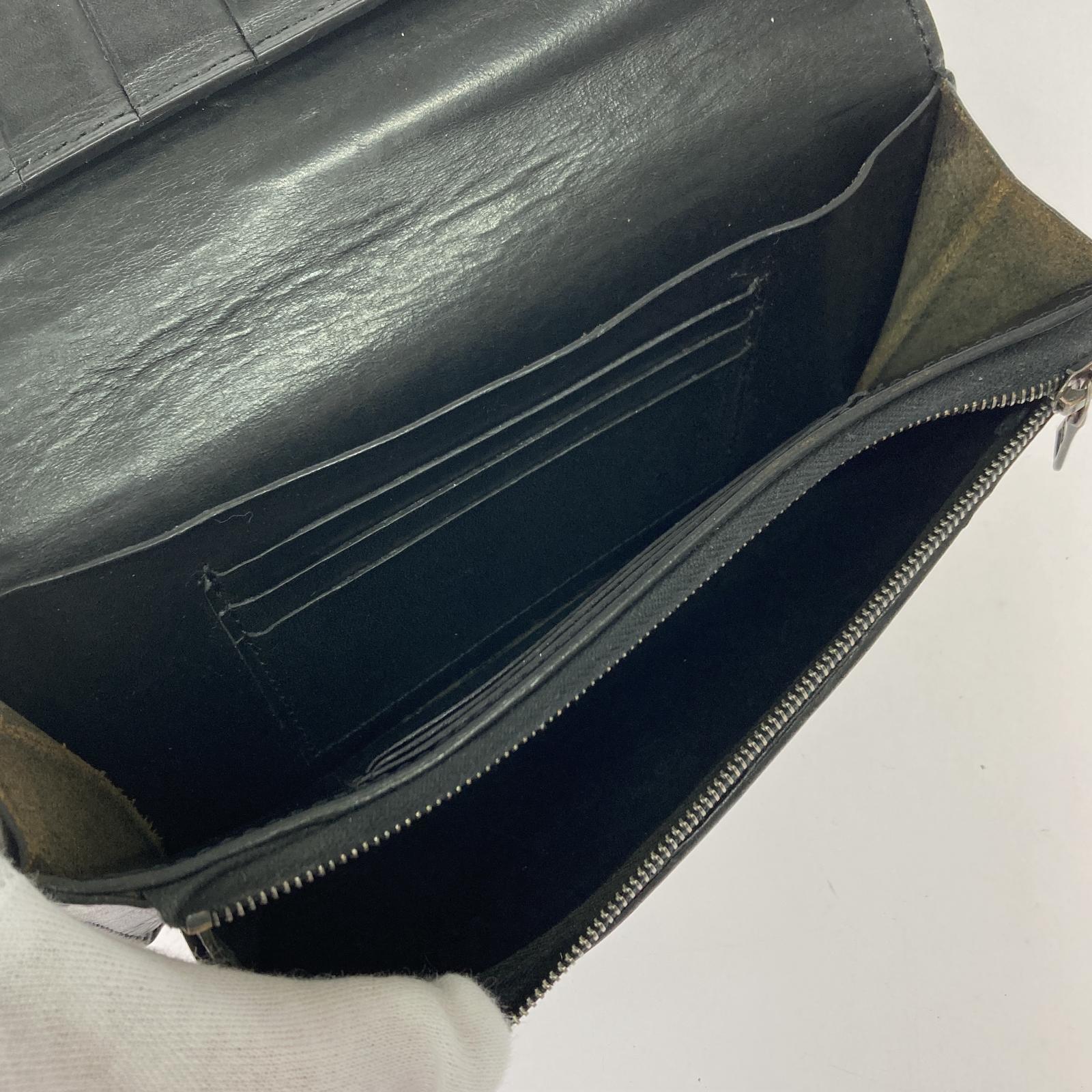 長財布 本革 レザー 長財布 BLk ブラック