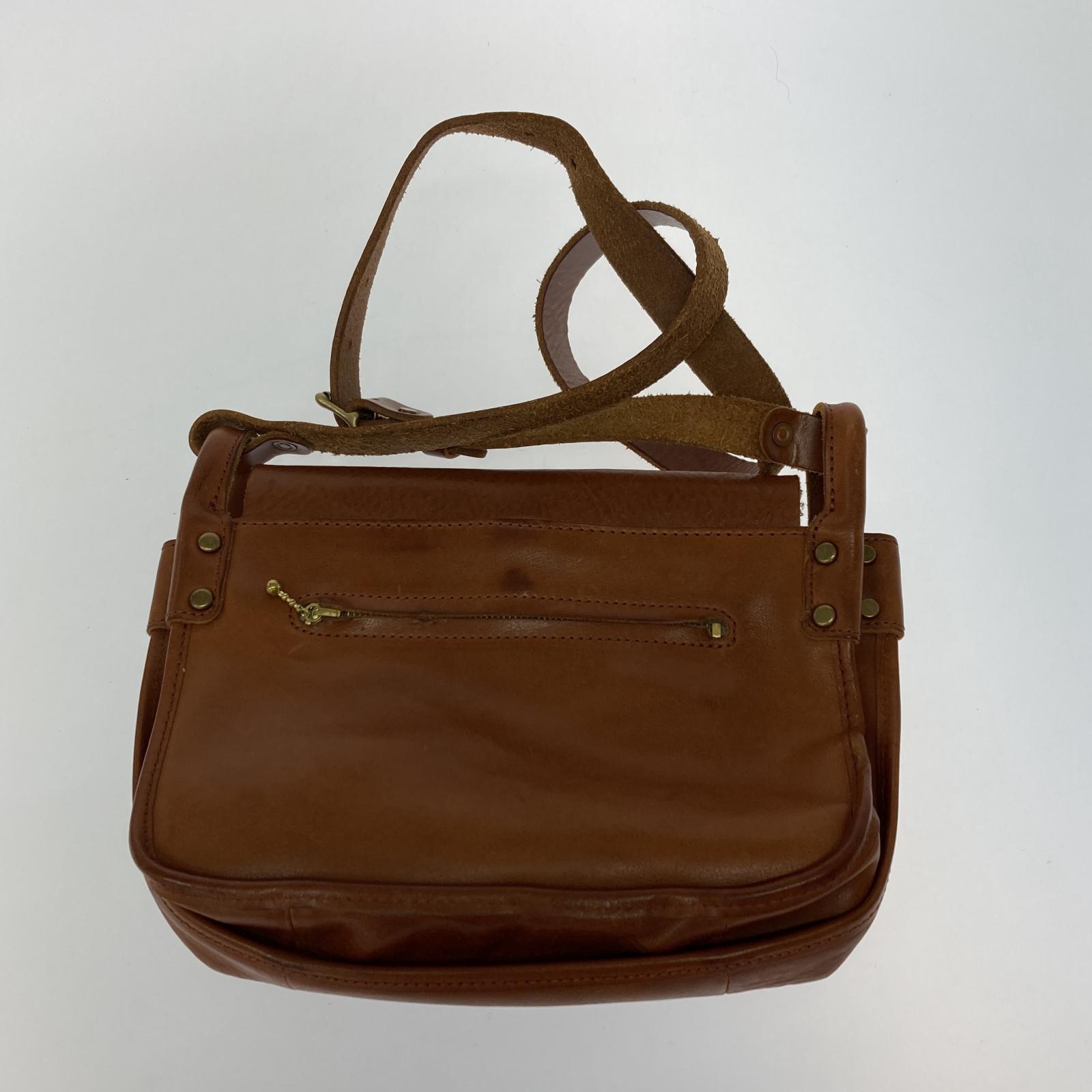 ショルダーバッグ 本革 日本製 fishing flap shoulder BRW ブラウン