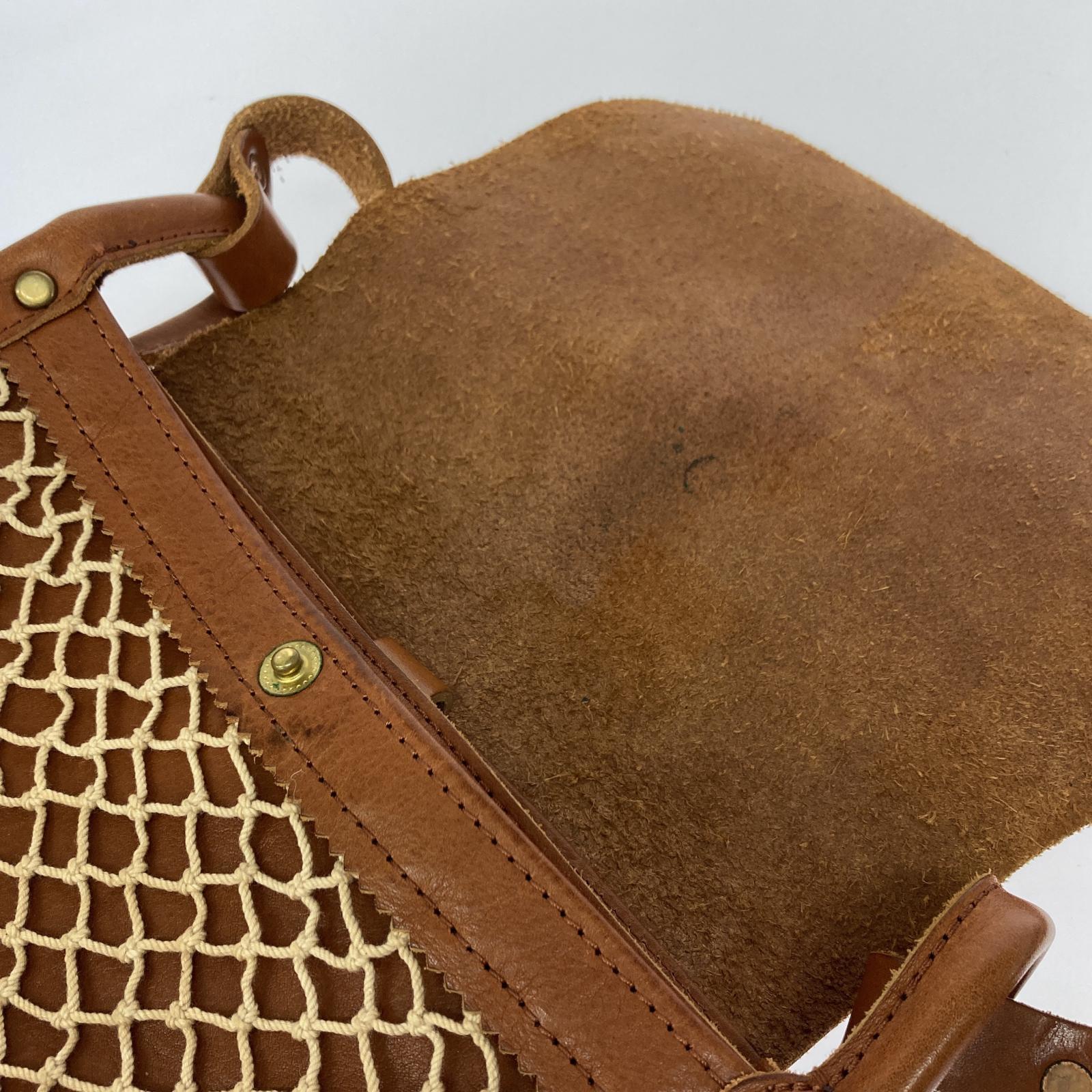 ショルダーバッグ 本革 日本製 fishing flap shoulder BRW ブラウン
