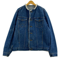 デニムジャケット Wrangler ノーカラー デニムジャケット ブルー ブルー