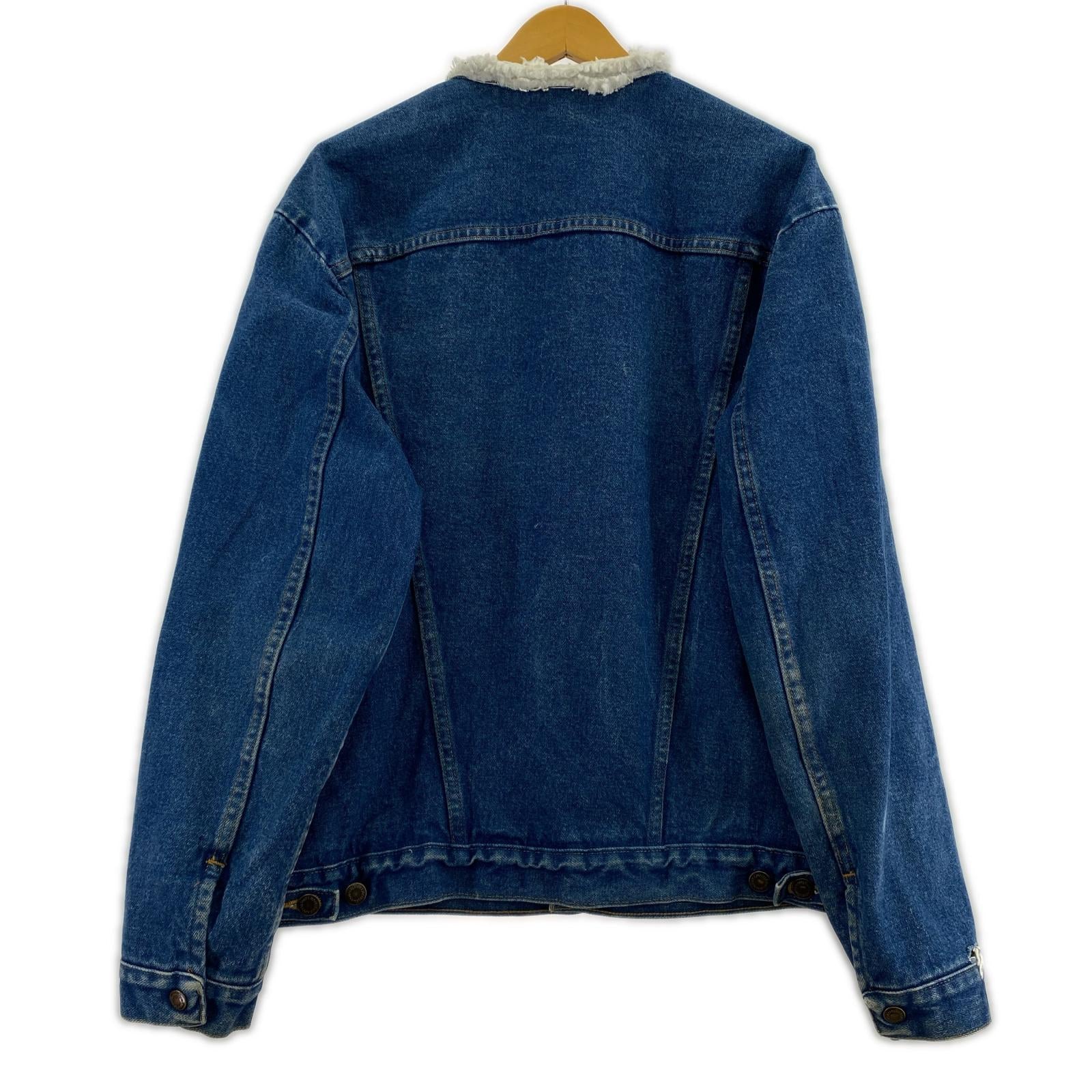 デニムジャケット Wrangler ノーカラー デニムジャケット ブルー ブルー