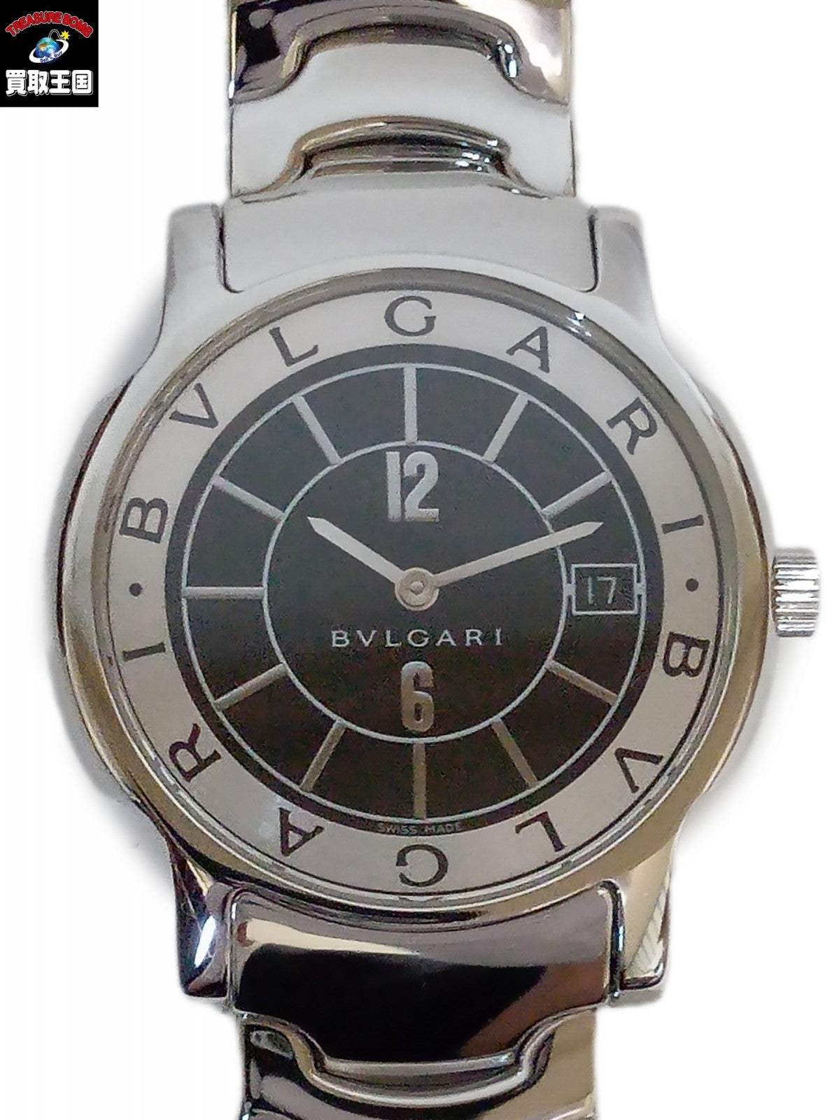 ブルガリ/ソロテンポ/ST35S/電池交換・仕上げ済 メンズQZ ST35S 腕時計