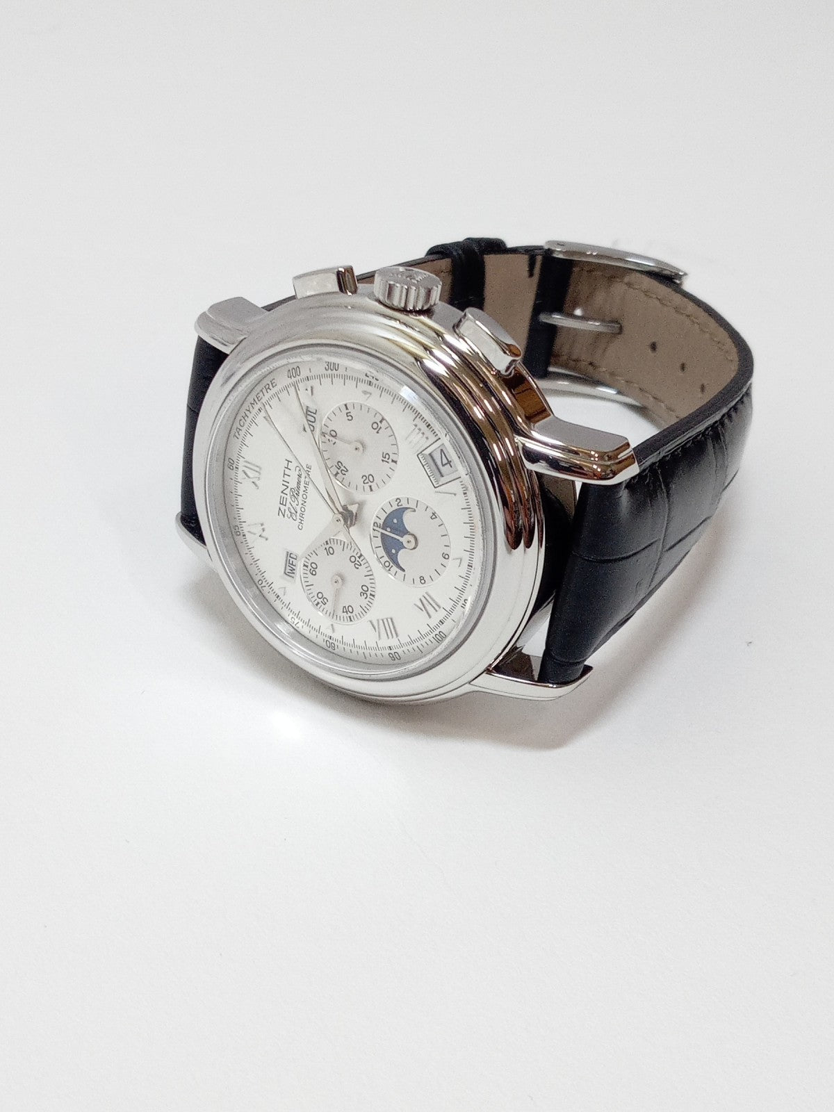 ゼニス/クロノマスター/01.0240.410/OH・仕上げ済み ※新品社外ベルト メンズAT 01.0240.410 腕時計