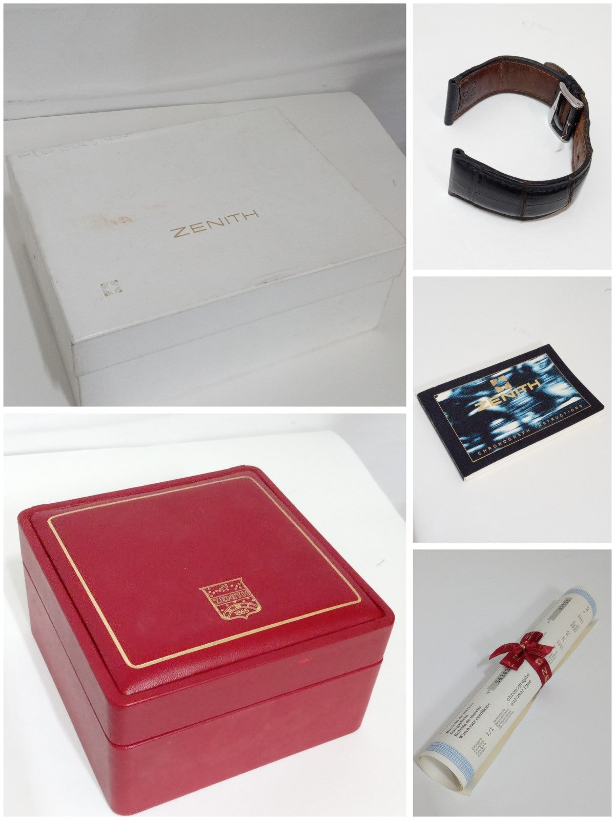 ゼニス/クロノマスター/01.0240.410/OH・仕上げ済み ※新品社外ベルト メンズAT 01.0240.410 腕時計