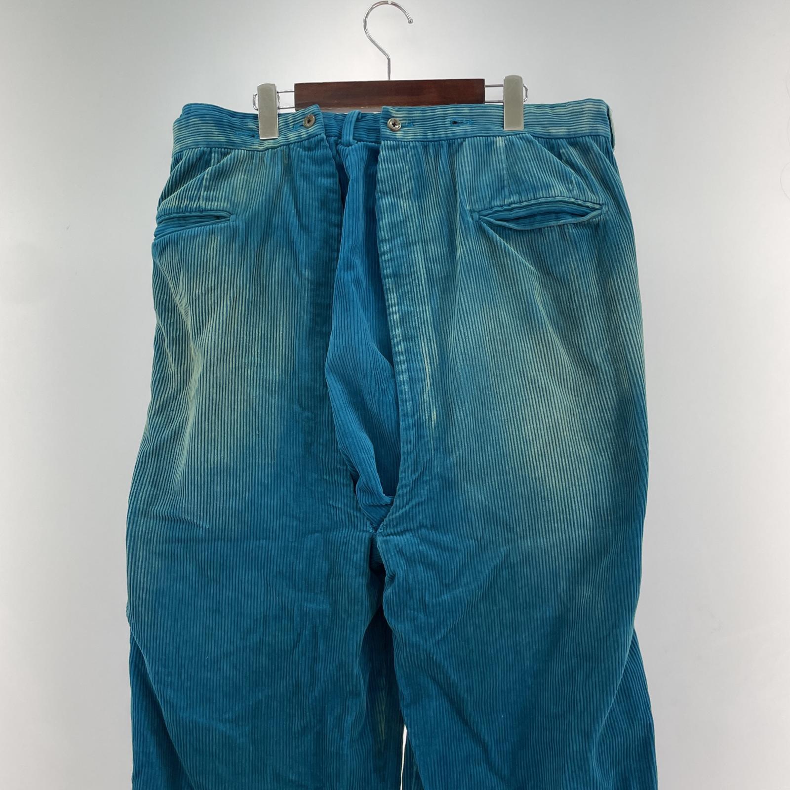 パンツ RequaL 22AW レイヤード コーデュロイパンツ 2 青 2 ブルー