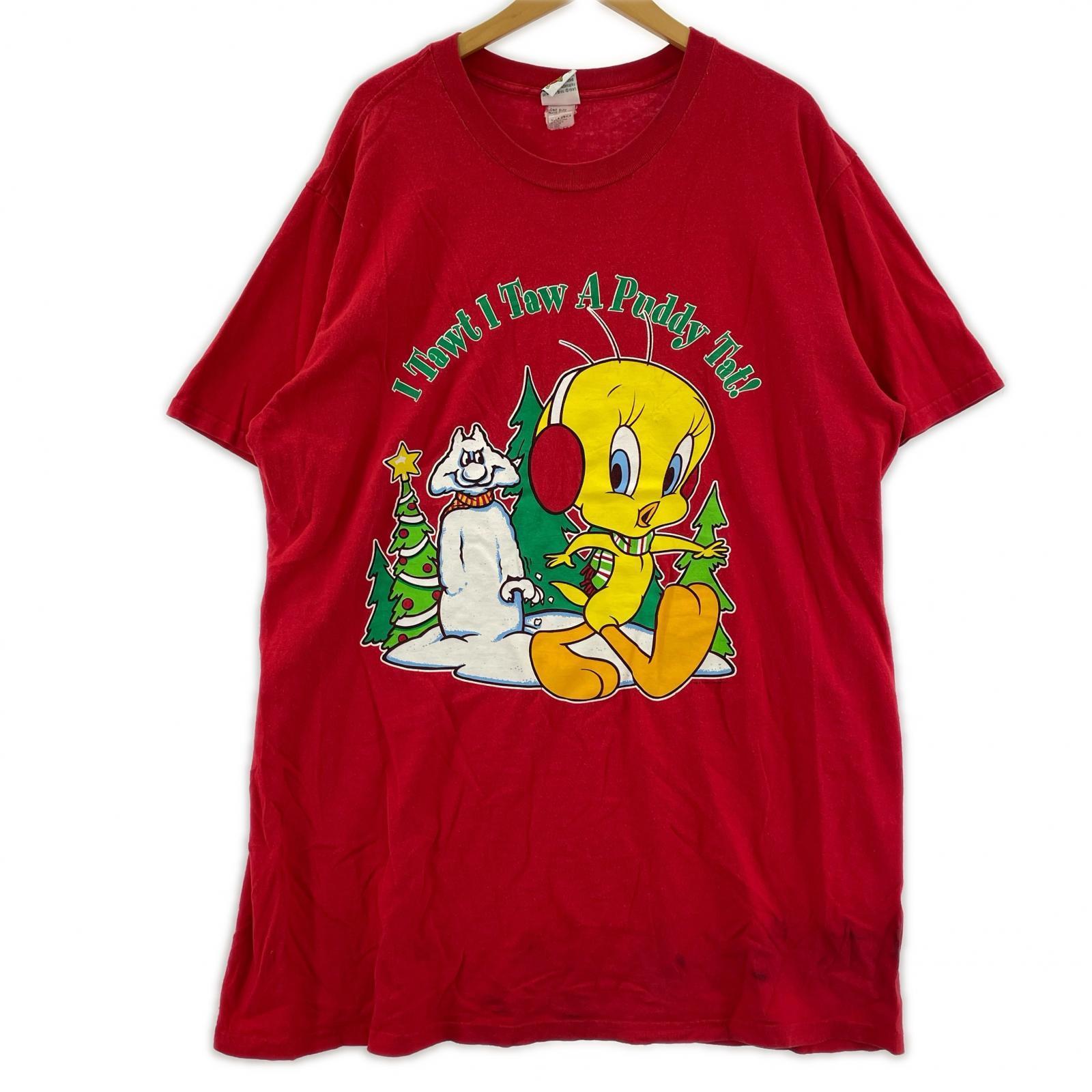 半袖Tシャツ LOONEY TUNES 1997年 赤 レッド