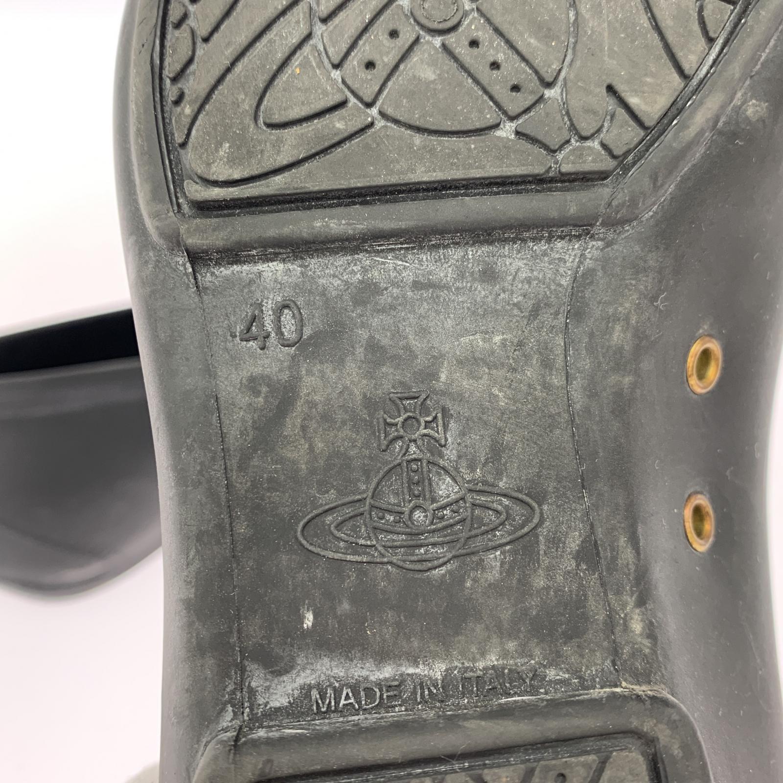 シューズ ローファー 黒 ラバー 40 25cm (US7 UK6 1/2 EU40) ブラック