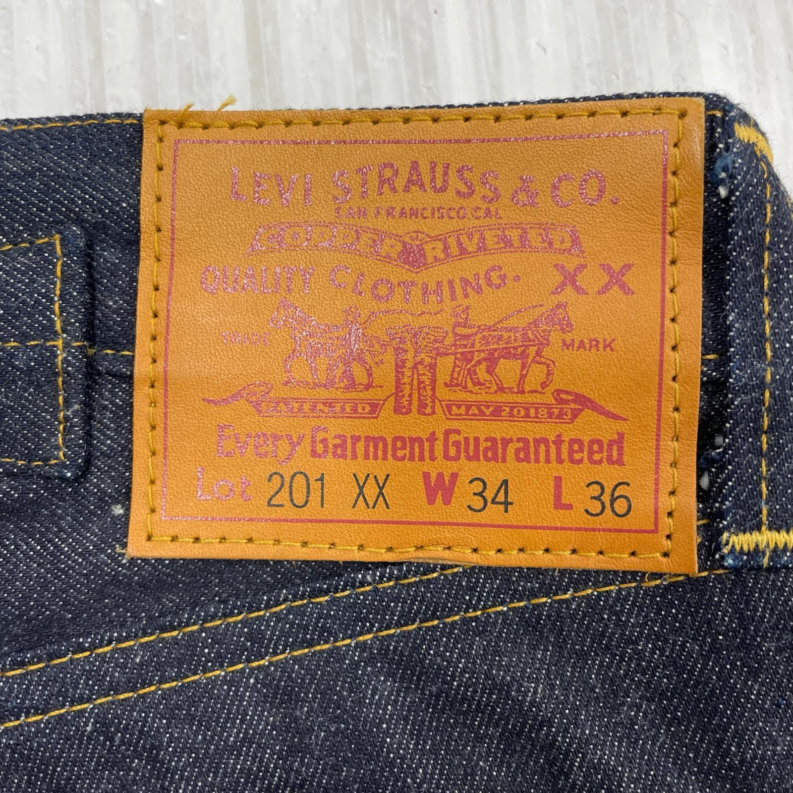 デニムパンツ 201XX バレンシア製 deadstock 34/36 34 ブルー