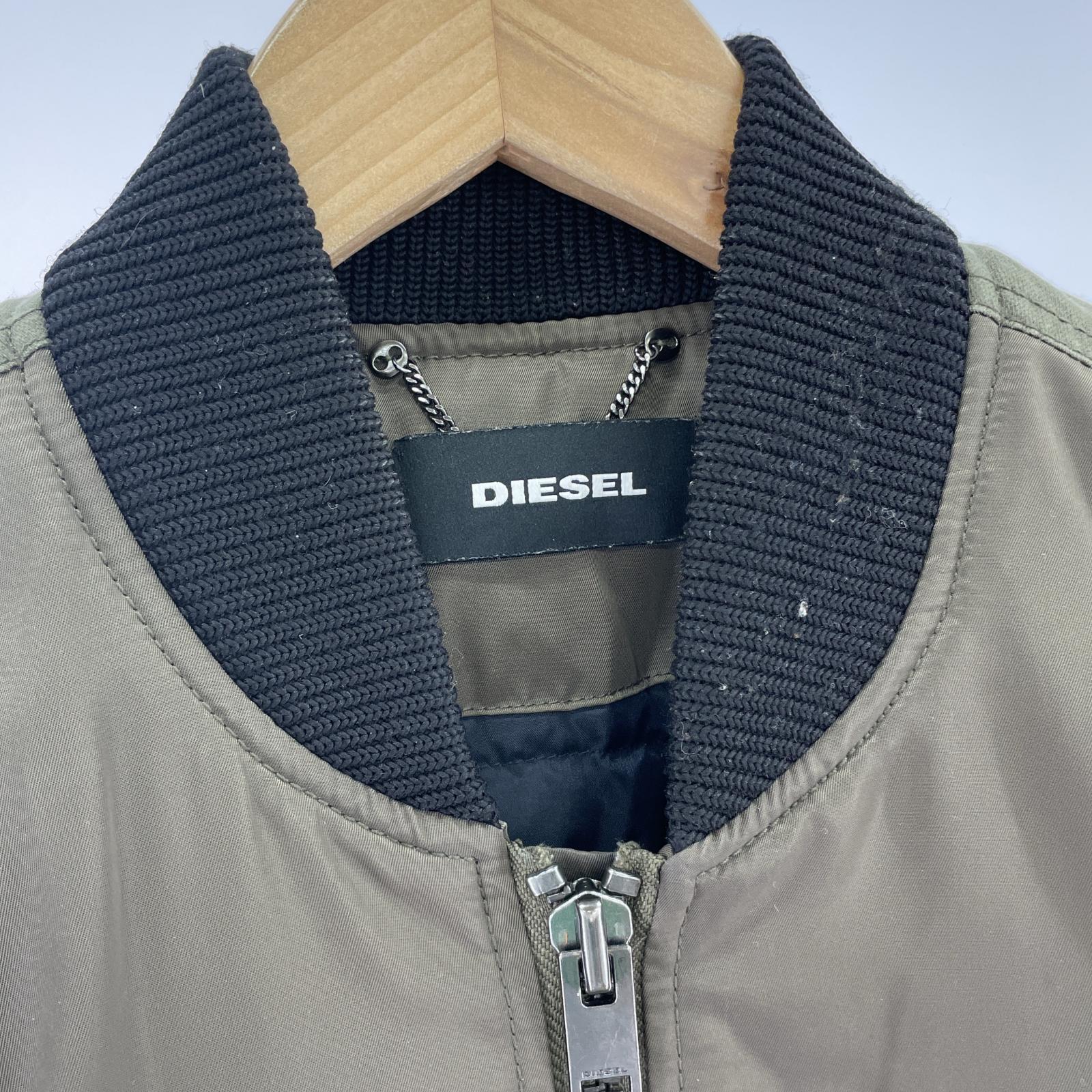 ジャケット DIESEL フィッシュテール ロングMA-1 オリーブ (XXS) カーキ