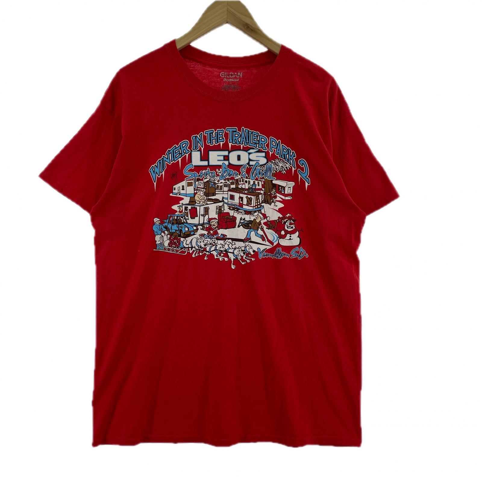 半袖Tシャツ GILDAN 00s~ 赤 (L) L