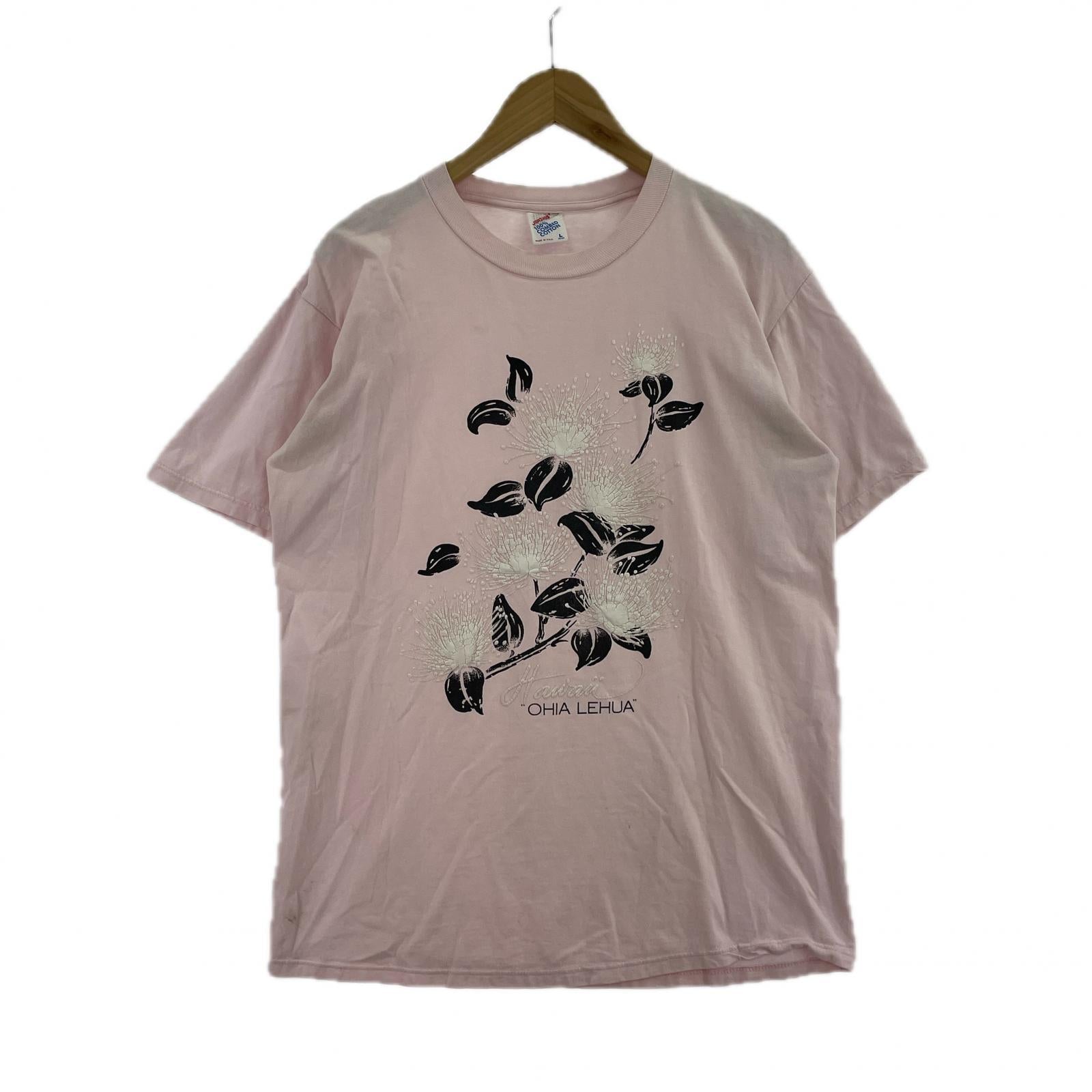半袖Tシャツ 90’s- ohia lehua tシャツ ピンク系(L) L ピンク