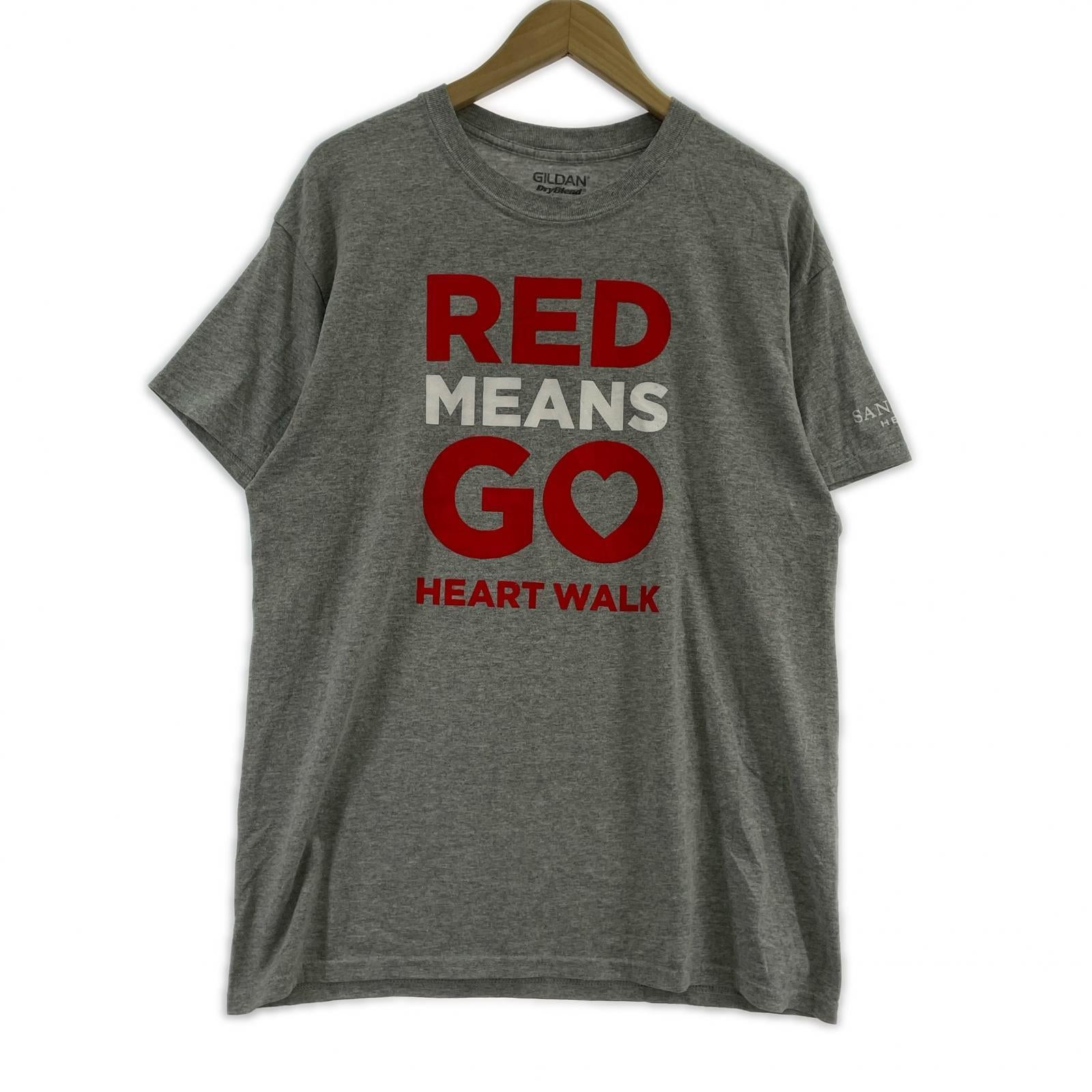 半袖Tシャツ heart walk gildan tシャツ グレー(L) L グレー