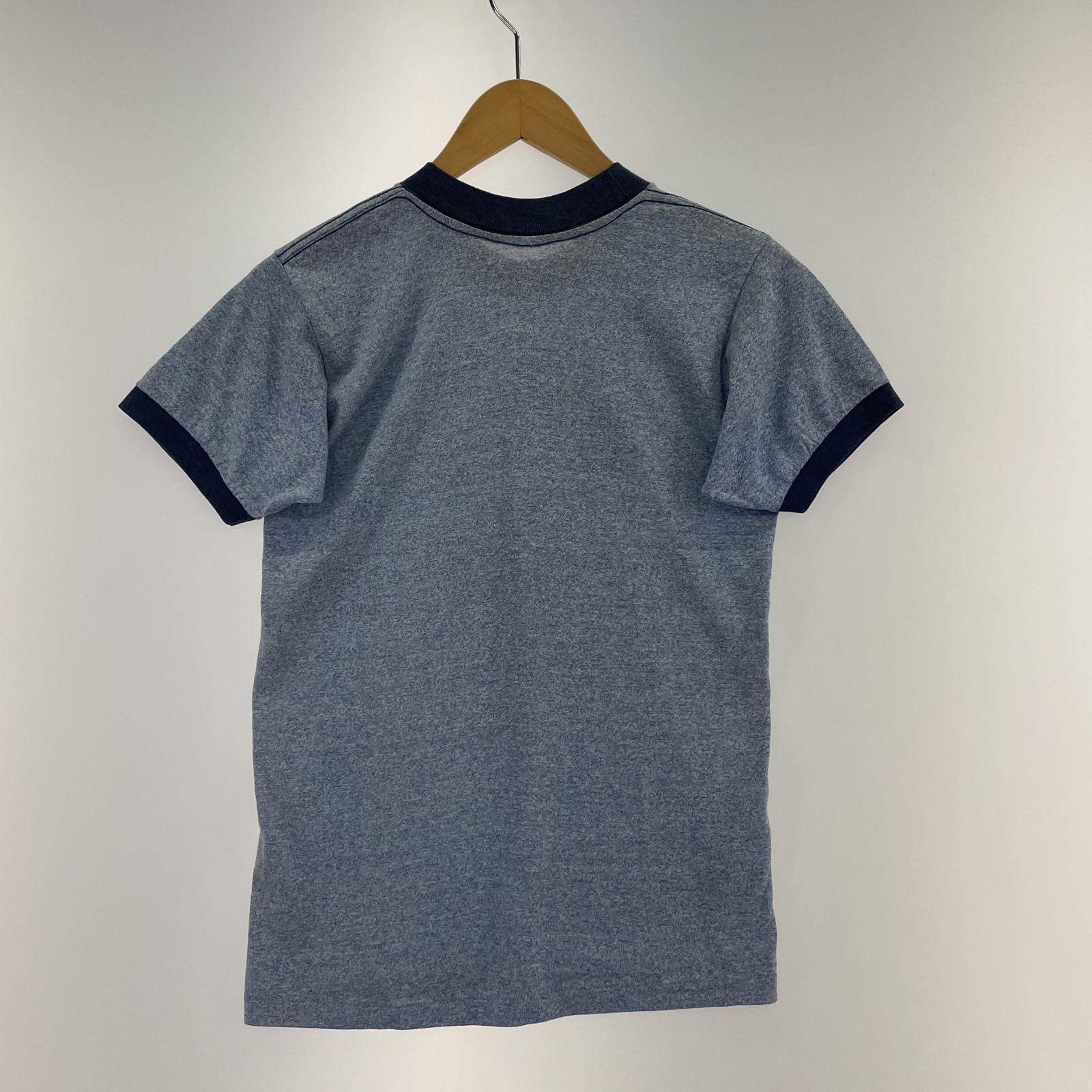 半袖Tシャツ ミッキープリント リンガー ネイビー ブルー